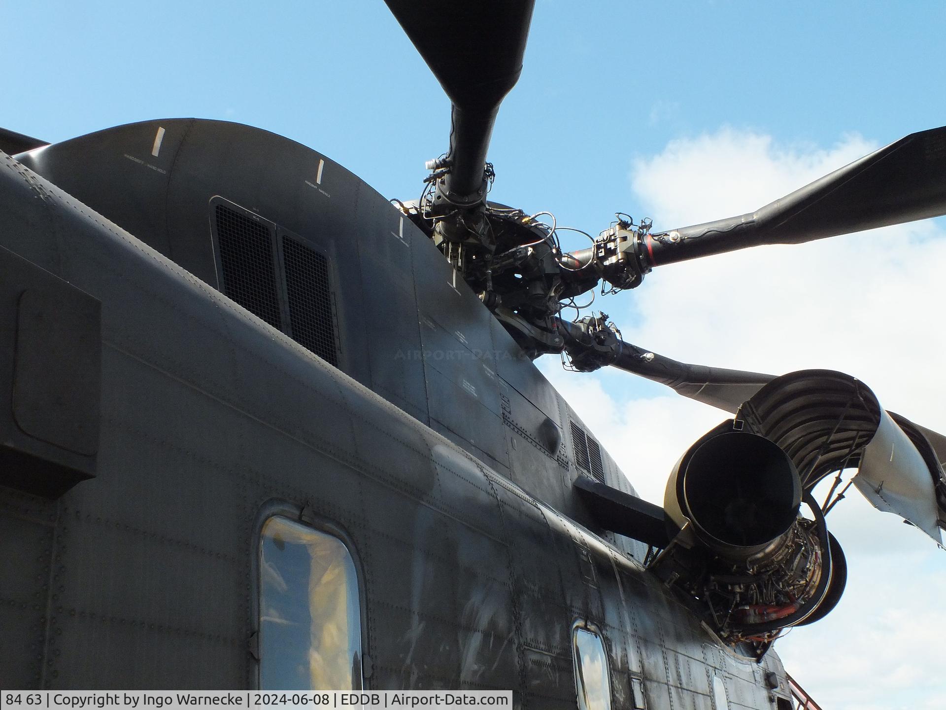 84 63, Sikorsky/VFW Fokker CH-53G C/N V65-061, Sikorsky CH-53GA (German Advanced) of the Luftwaffe (German Air Force) at ILA 2024, Berlin