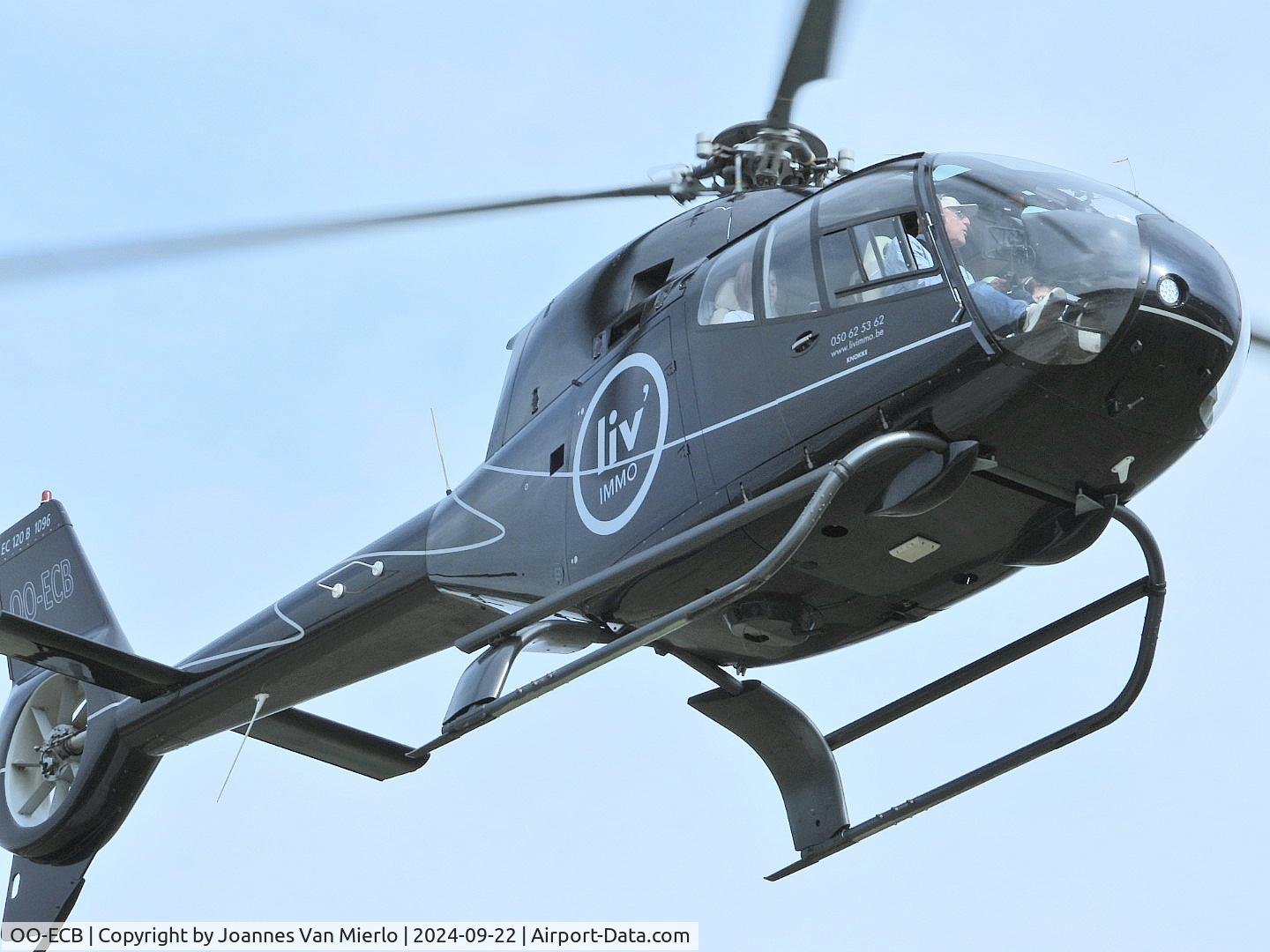 OO-ECB, 2000 Eurocopter EC-120B Colibri C/N 1096, Knokke heliport