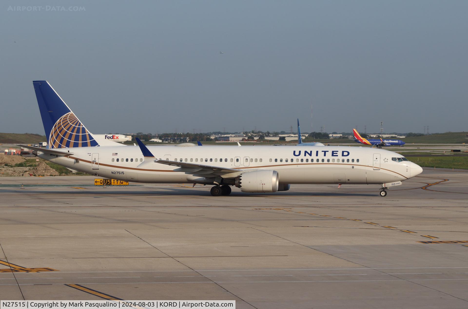 N27515, 2019 Boeing 737-9 MAX C/N 43452, Boeing 737-9 MAX