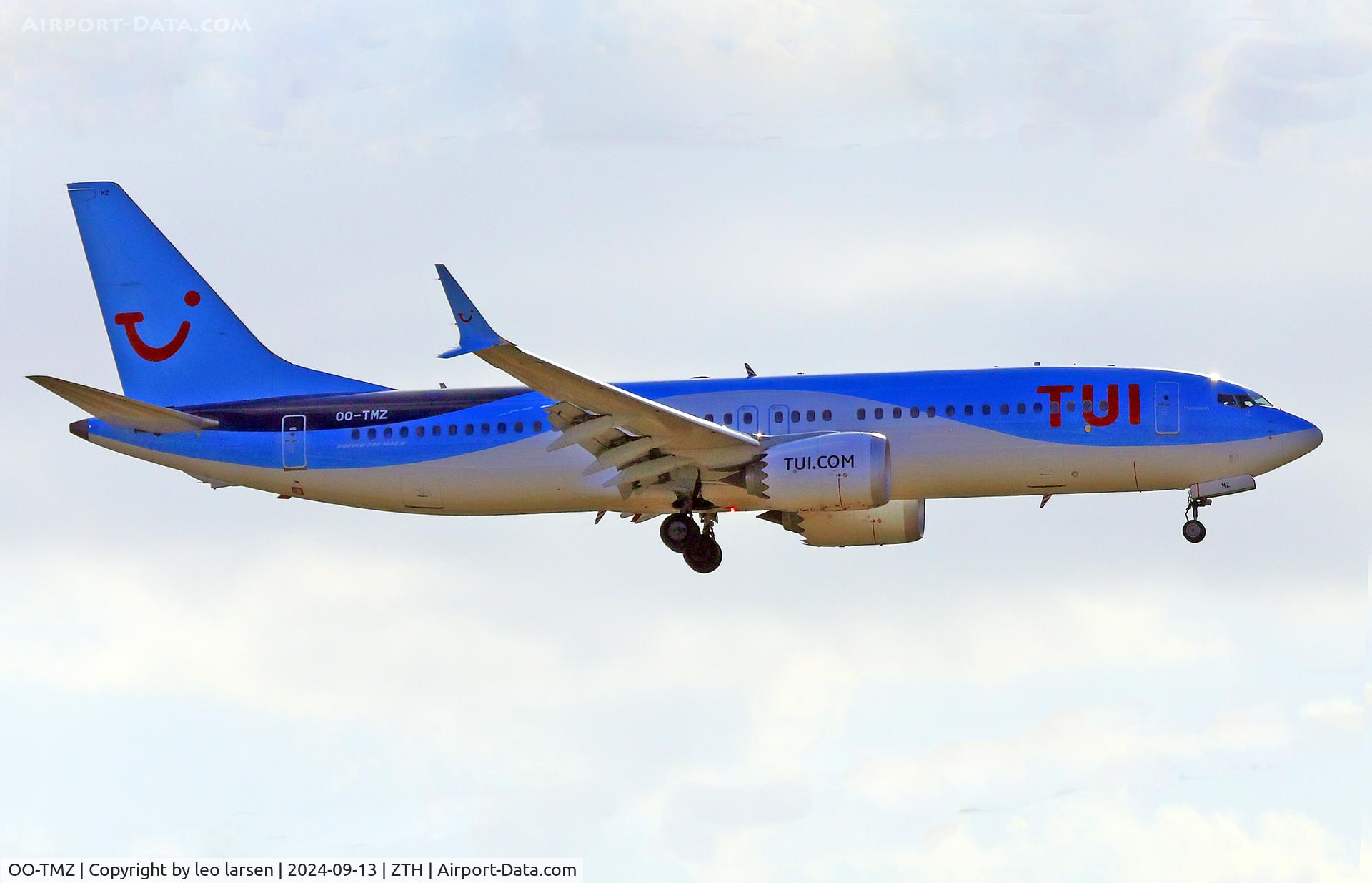 OO-TMZ, 2021 Boeing 737-8 MAX C/N 44653, Zakynthos 13.9.2024