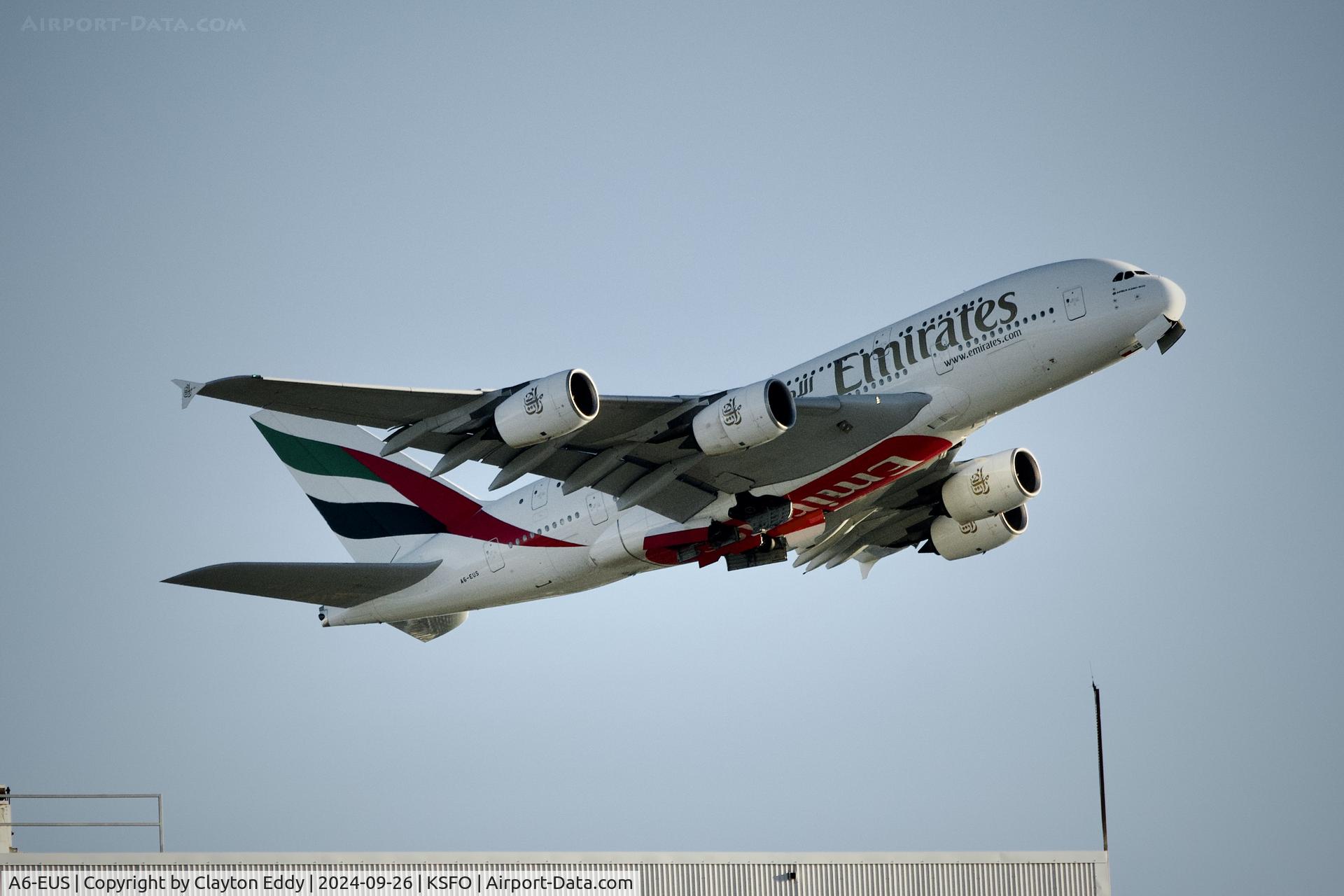 A6-EUS, 2016 Airbus A380-861 C/N 0234, SFO 2024.