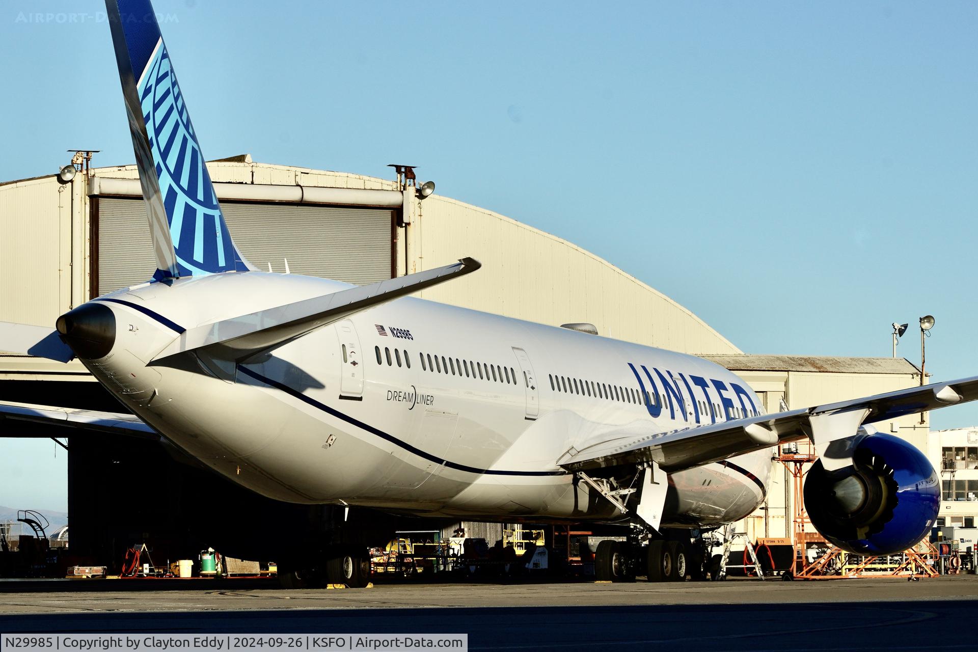 N29985, 2021 Boeing 787-9 Dreamliner Dreamliner C/N 66144, SFO 2024.