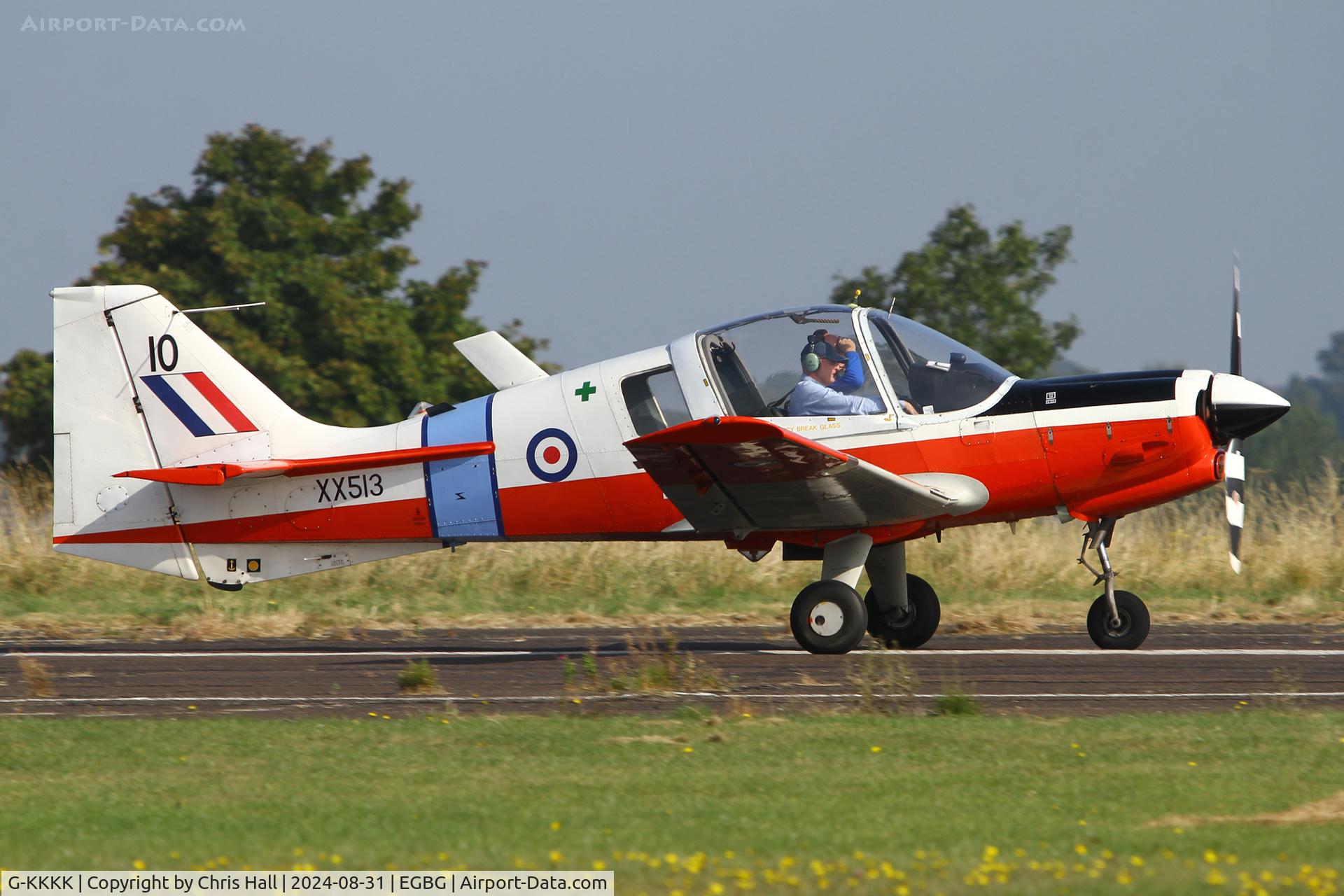 G-KKKK, 1973 Scottish Aviation Bulldog T.1 C/N BH120/199, LAA Rally 2024, Leicester