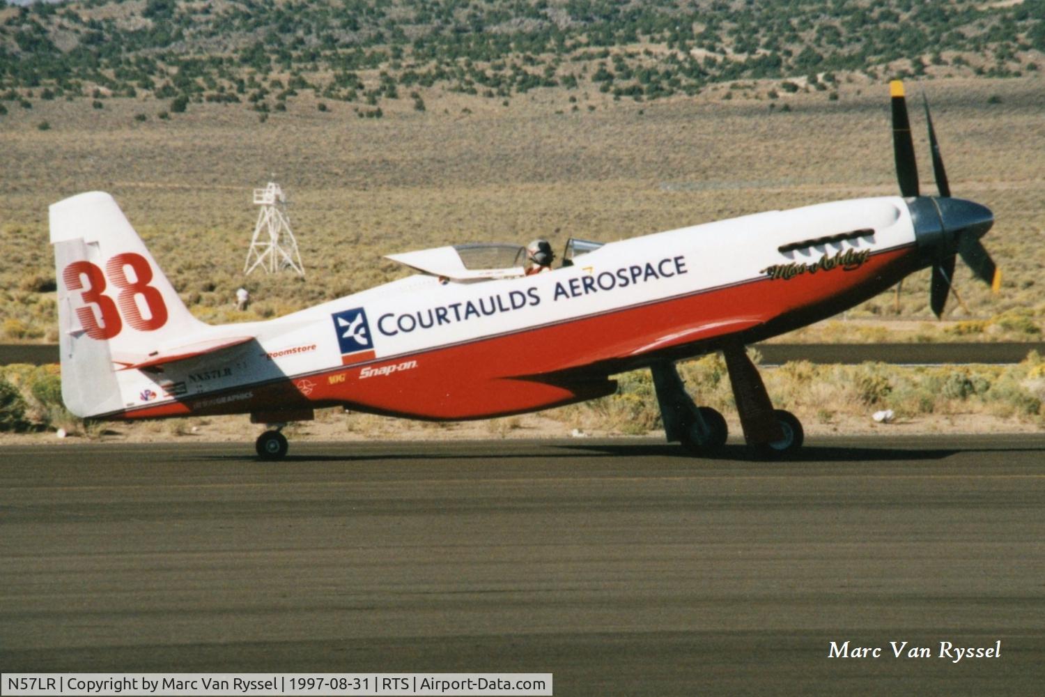 N57LR, 1996 North American P-51R C/N 87-1002, Race #38 Miss Ashley II at the Reno Air Races in Sept 1997, the primary pilot was Gary Levitz.