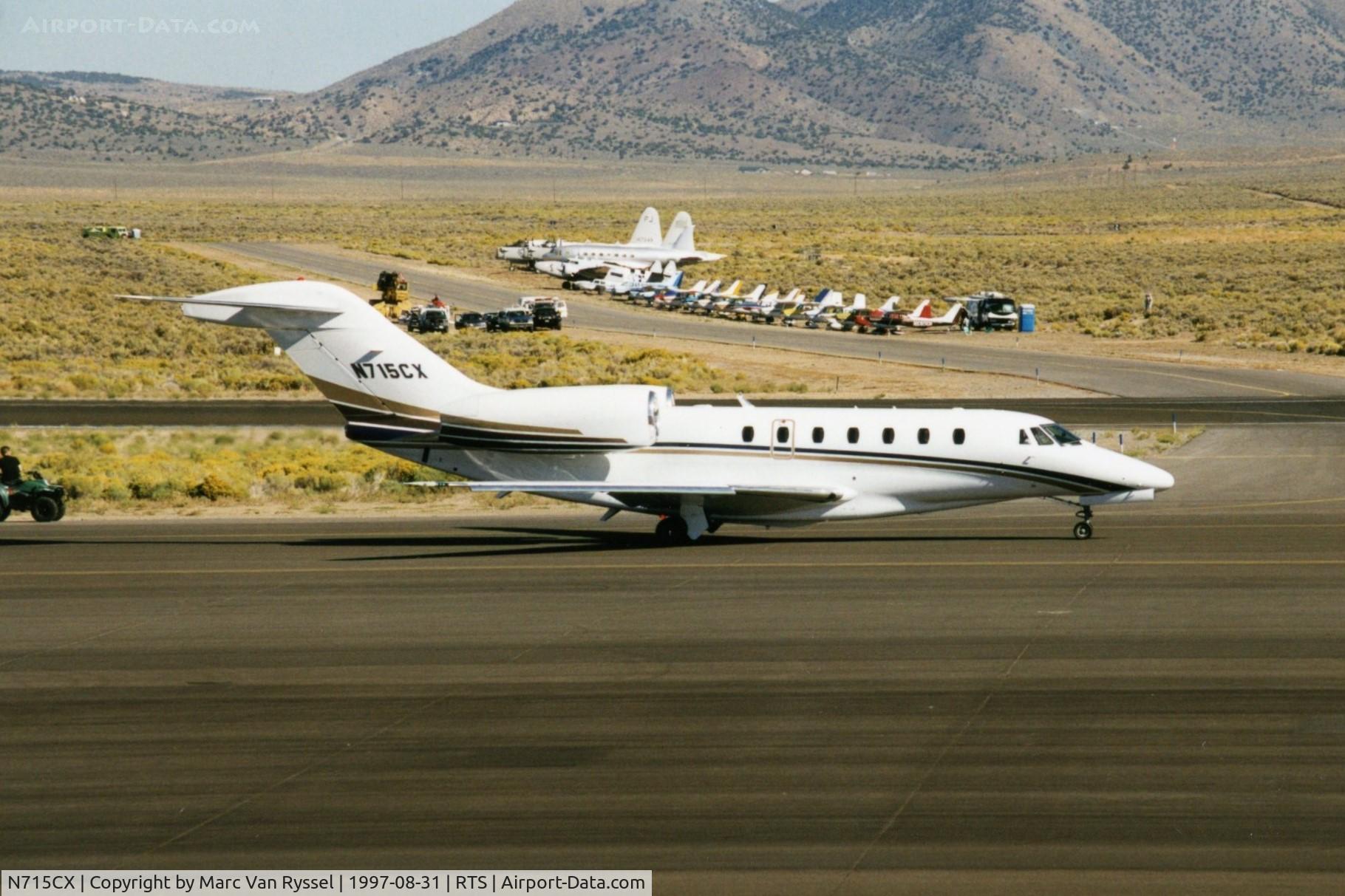 N715CX, 1997 Cessna 750 Citation X C/N 750-0015, N715CX at Reno Stead in Sept 1997.