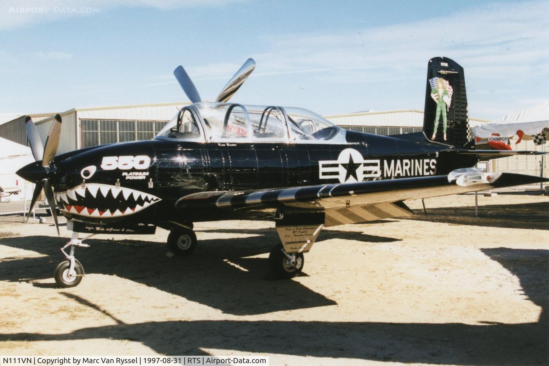 N111VN, 1962 Beech A45 C/N G-815, N111VN (Kris Nastro) at Reno Stead in Sept 1997.