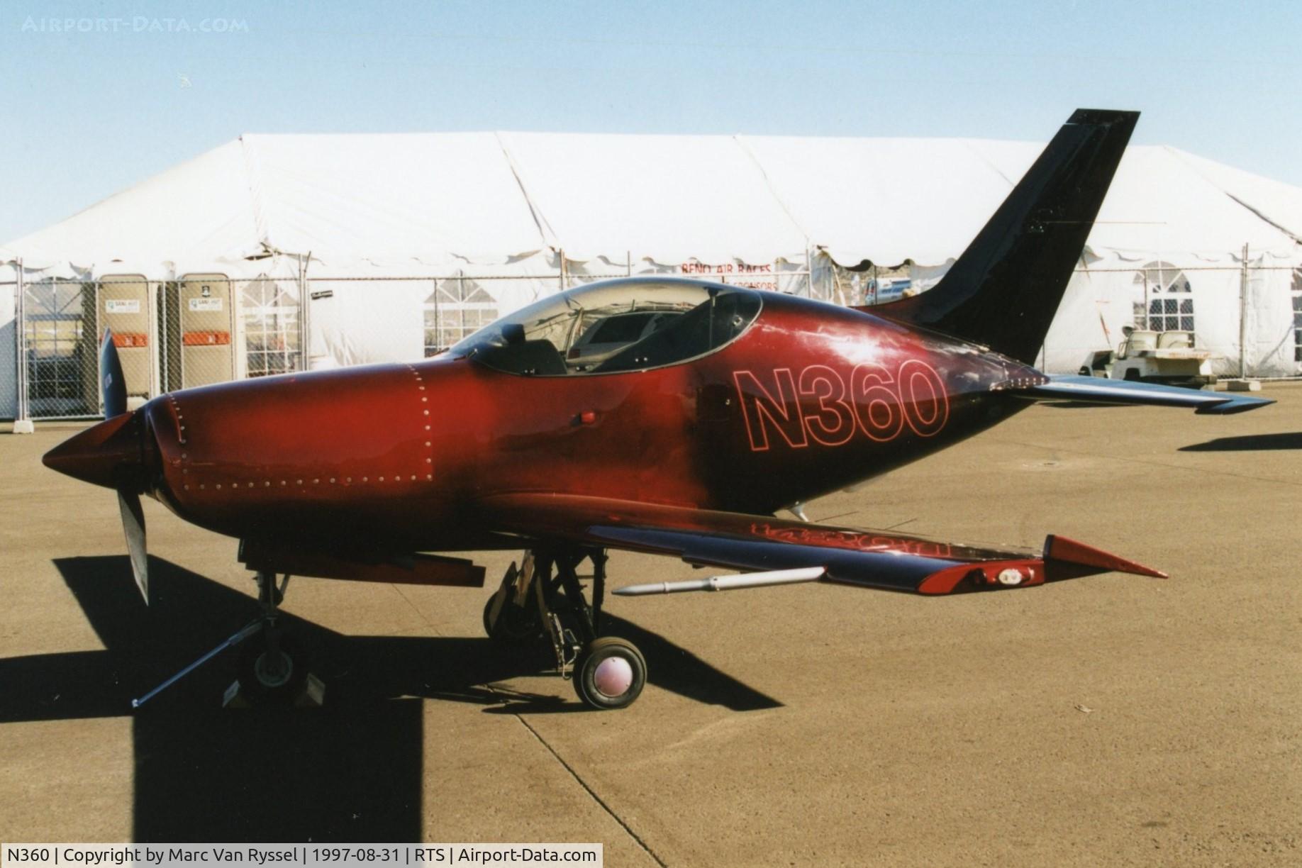 N360, Minkler Roderick VENTURE M20 FAST-PRO C/N 75, N360 Venture at Reno Stead in Sept 1997.