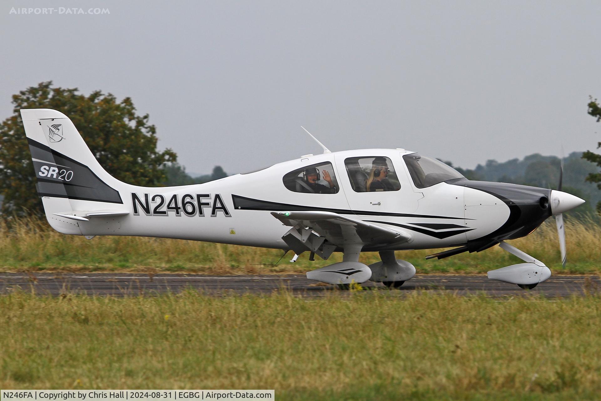 N246FA, Cirrus SR20 C/N 1153, LAA Rally 2024, Leicester