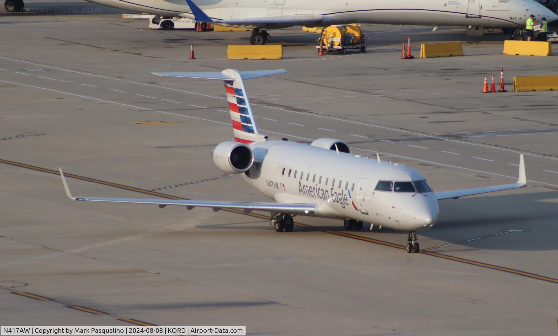 N417AW, 2002 Bombardier CRJ-200LR (CL-600-2B19) C/N 7610, CL-600-2B19
