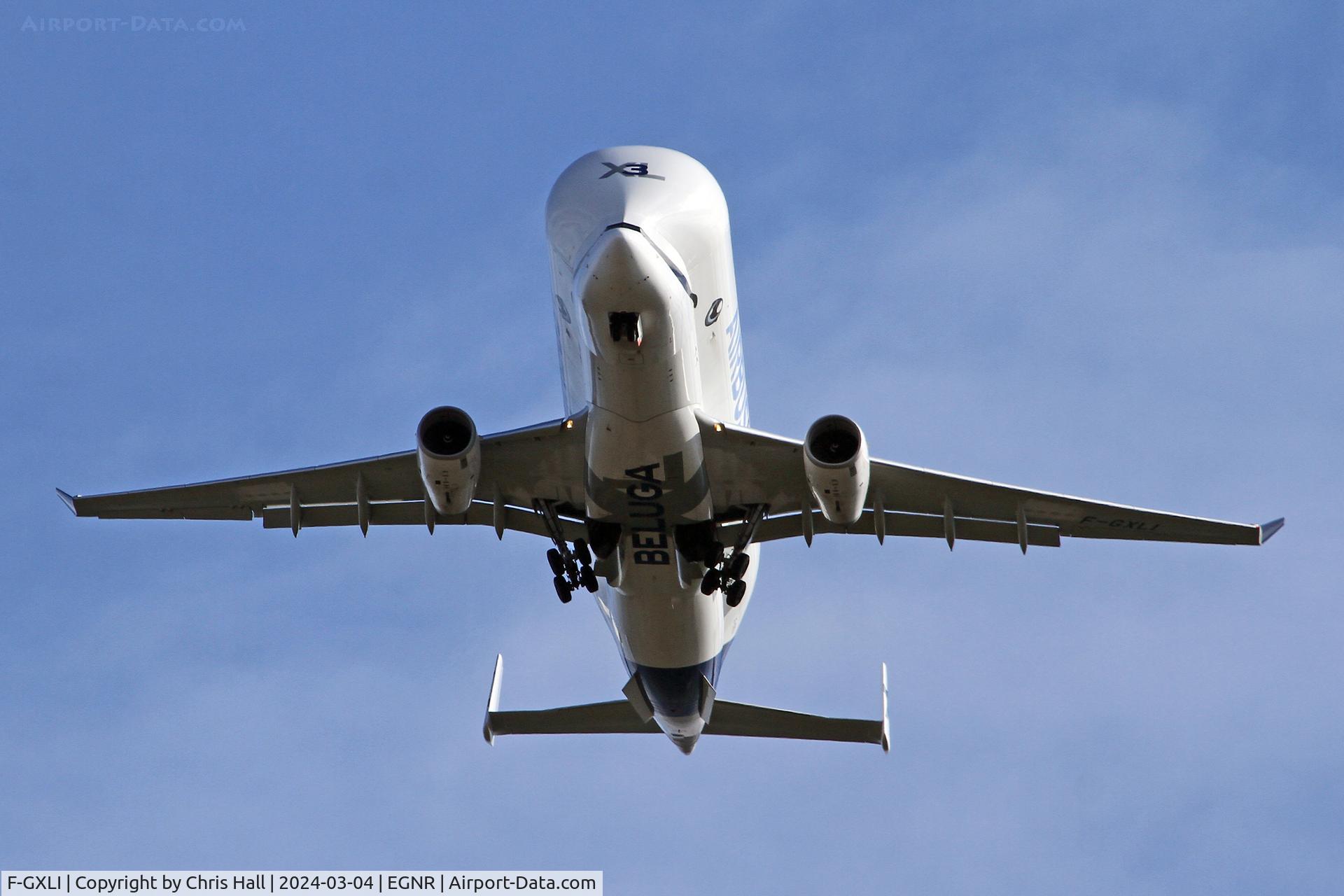 F-GXLI, 2019 Airbus A330-743L Beluga XL C/N 1930, On approach to Hawarden