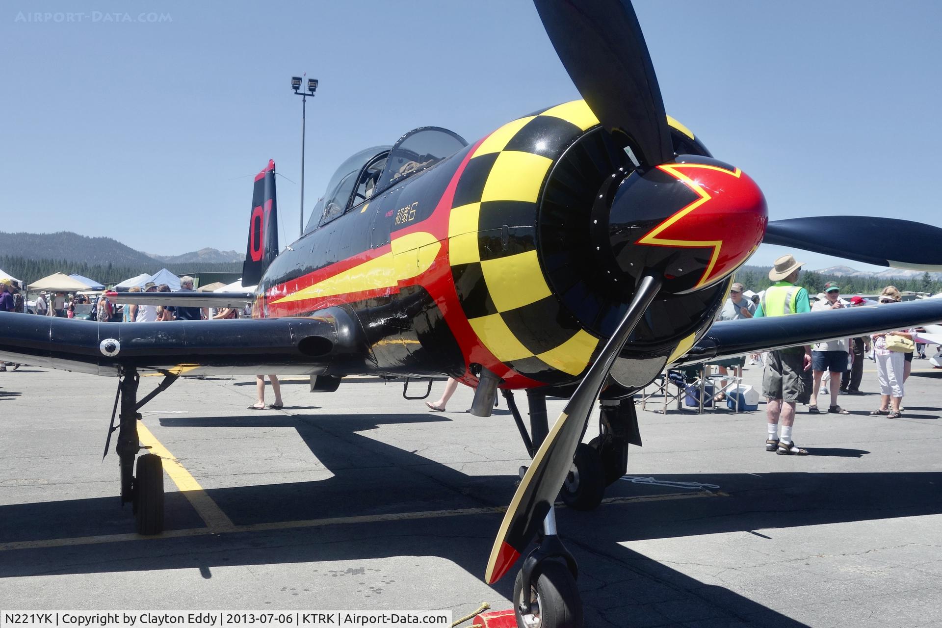 N221YK, 1968 Nanchang CJ-6 C/N 2432001, Truckee airshow in California 2013.