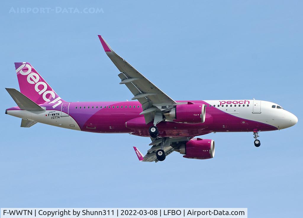 F-WWTN, 2022 Airbus A320-251N C/N 10774, C/n 10774 - To be JA208P