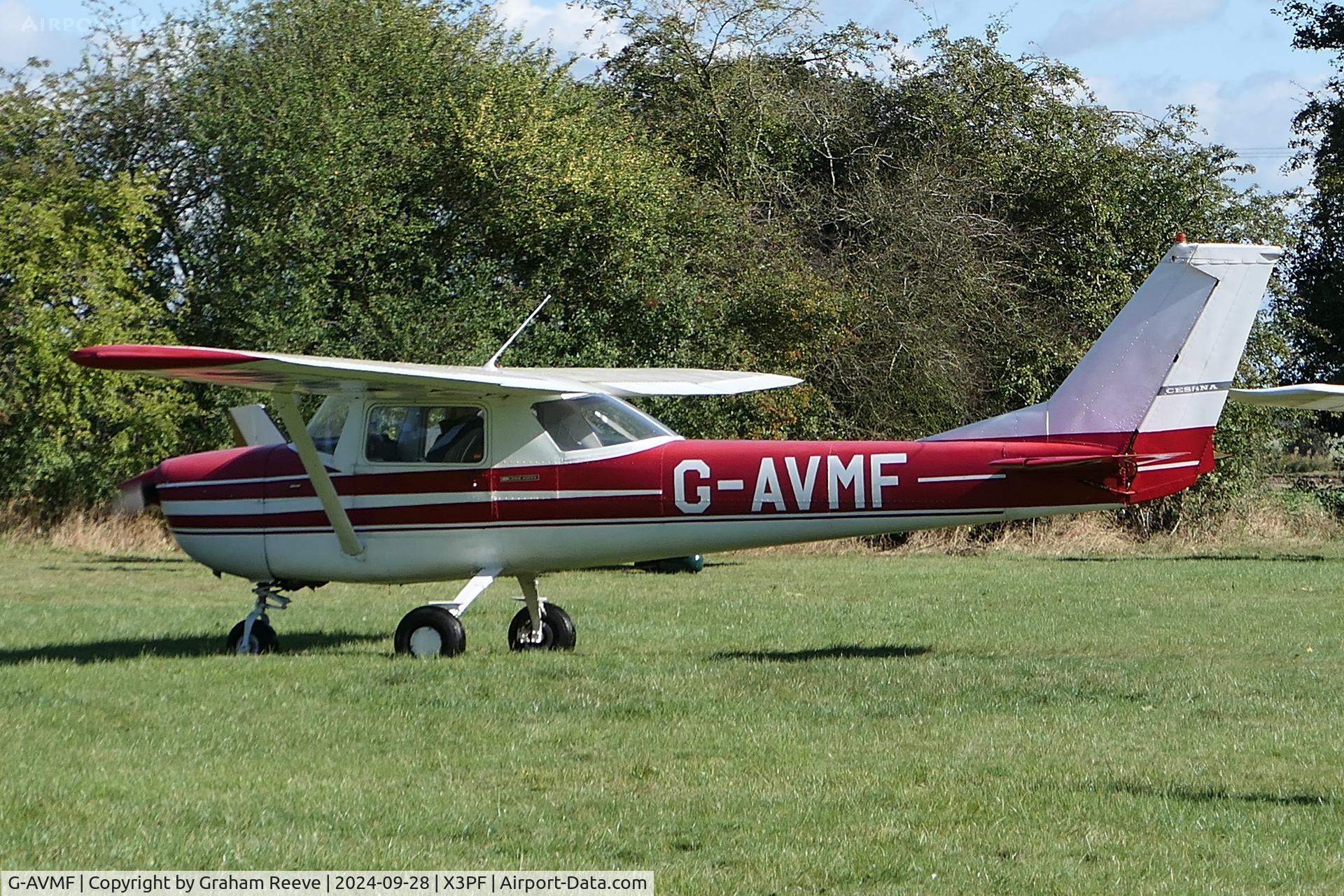 G-AVMF, 1967 Reims F150G C/N F150G-0203, Just landed at Priory Farm.