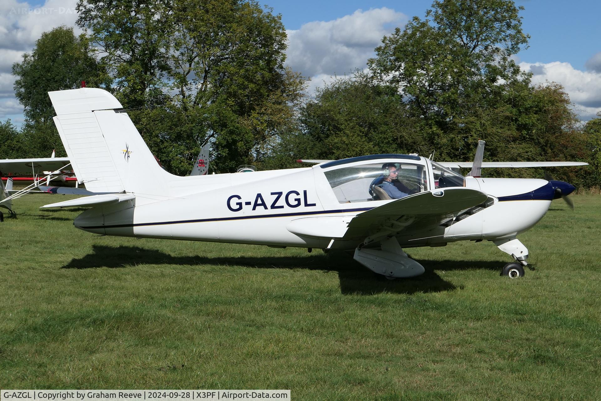 G-AZGL, 1972 Socata MS.894A Rallye Minerva 220 C/N 11929, Just landed at Priory Farm.
