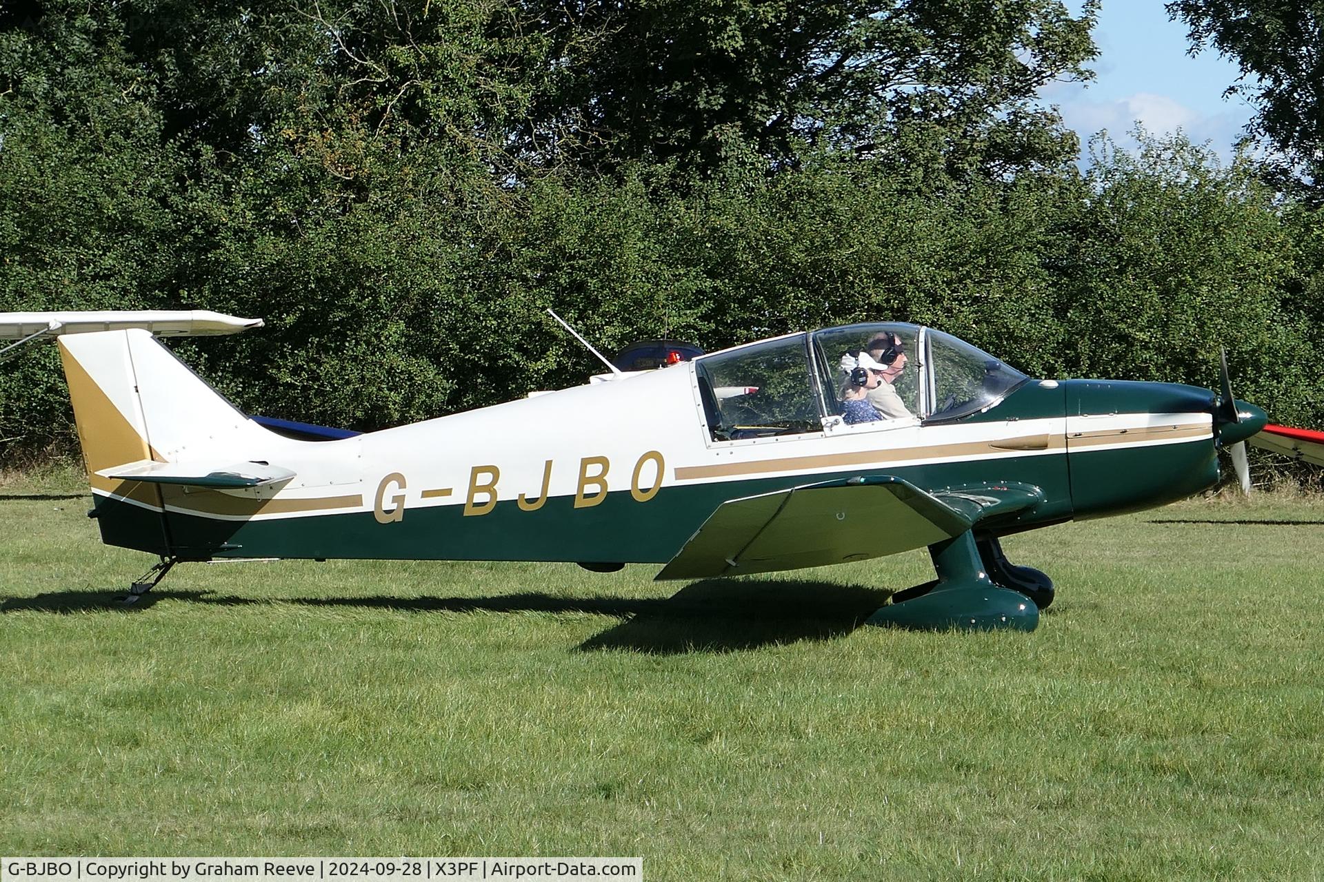 G-BJBO, 1966 CEA Jodel DR-250-160 Capitaine C/N 40, Just landed at Priory Farm.