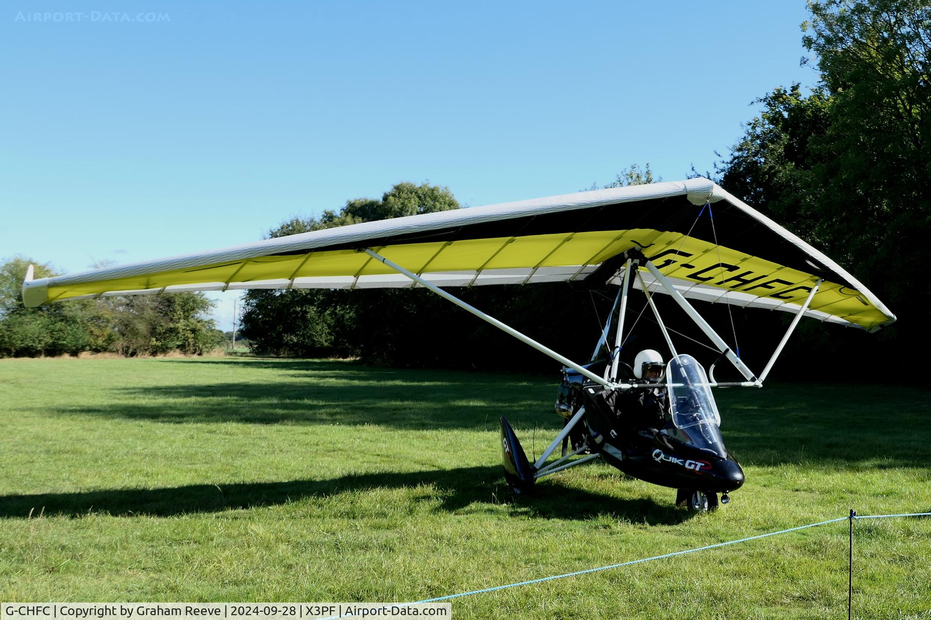 G-CHFC, 2012 P&M Aviation Quik GTR C/N 8610, Just landed at Priory Farm.