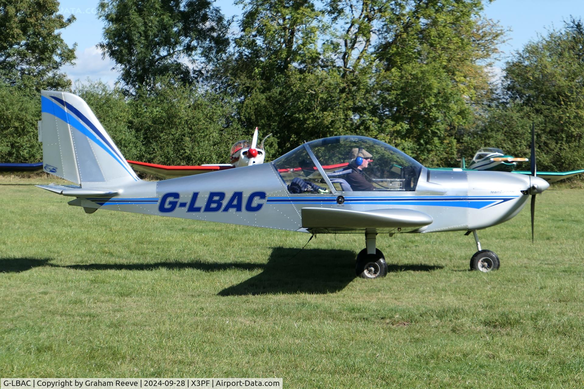 G-LBAC, 2011 Cosmik EV-97 TeamEurostar UK C/N 3934, Just landed at Priory Farm.