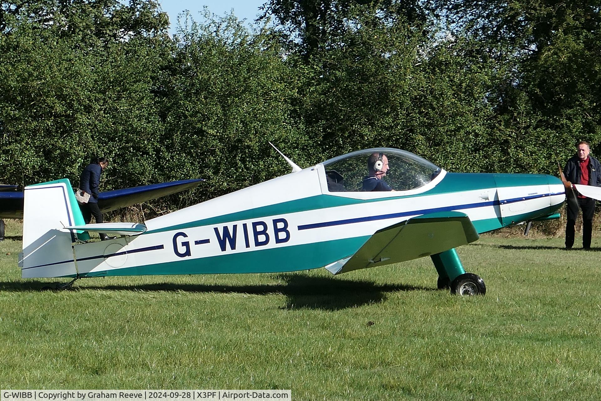G-WIBB, 1996 Jodel D-18 C/N PFA 169-11640, Just landed at Priory Farm.