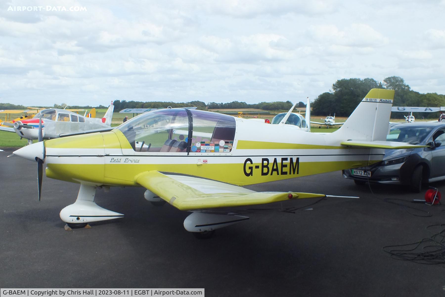 G-BAEM, 1972 Robin DR-400-120 Petit Prince C/N 728, Turweston