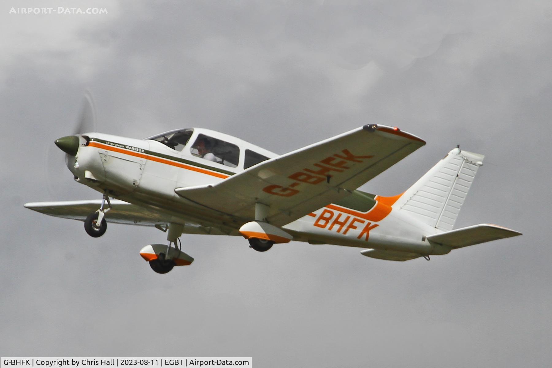 G-BHFK, 1976 Piper PA-28-151 Cherokee Warrior C/N 28-7615088, Turweston