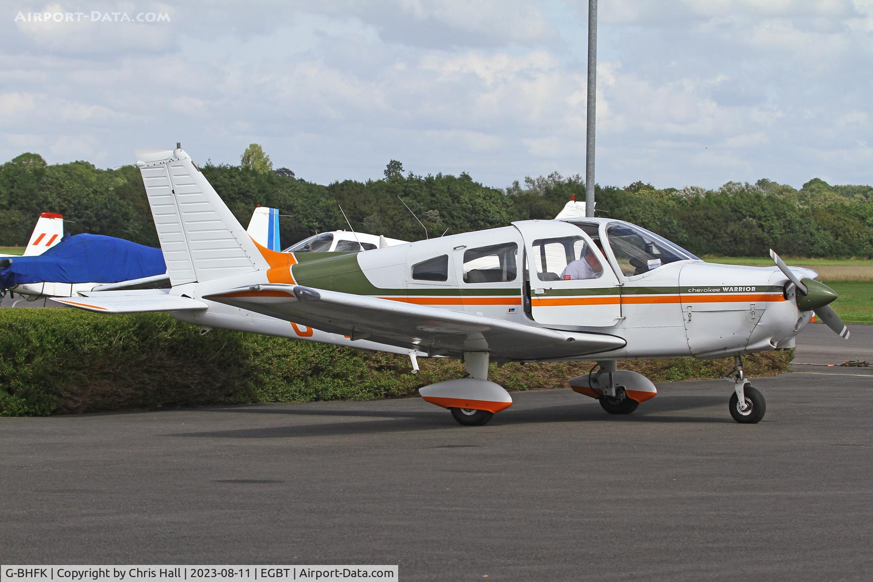 G-BHFK, 1976 Piper PA-28-151 Cherokee Warrior C/N 28-7615088, Turweston