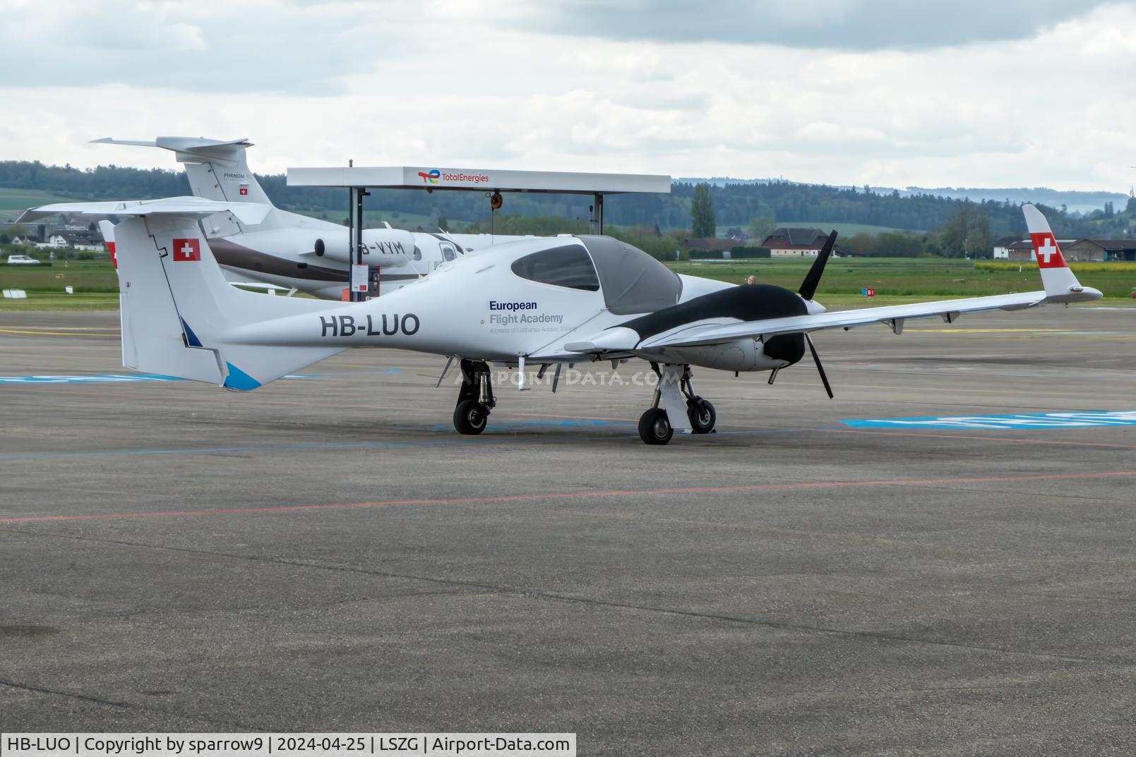 HB-LUO, 2008 Diamond DA-42 Twin Star C/N 42.334, Waiting to leave the fleet after 16 years to the U.K. HB-registered from 2008-04-24 until 2024-09-05