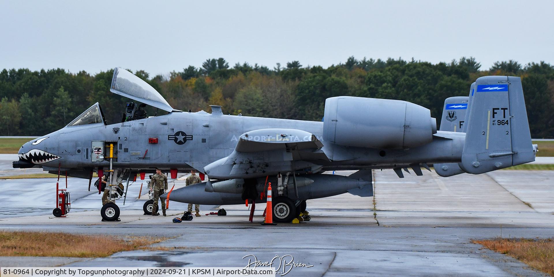 81-0964, 1981 Fairchild Republic A-10A Thunderbolt II C/N A10-0659, 74th FS