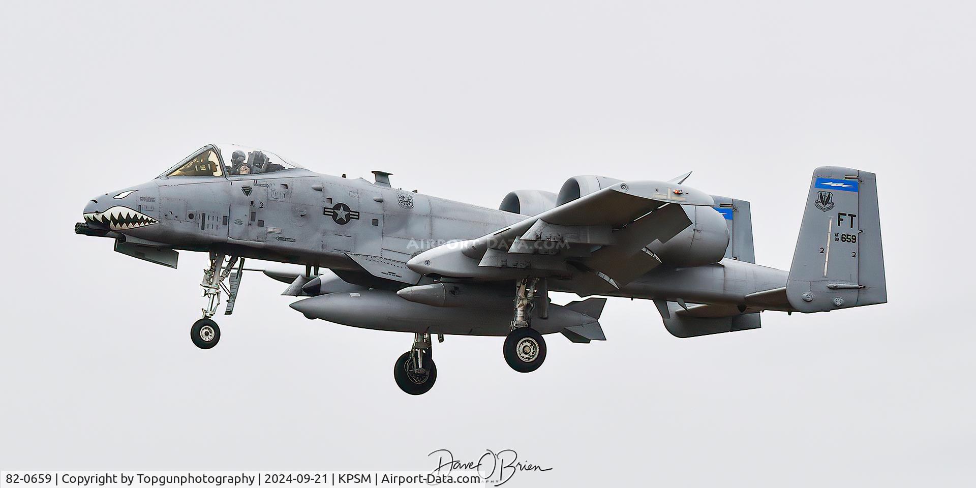 82-0659, 1982 Fairchild Republic A-10A Thunderbolt II C/N A10-0707, Former DM bird now with Moody