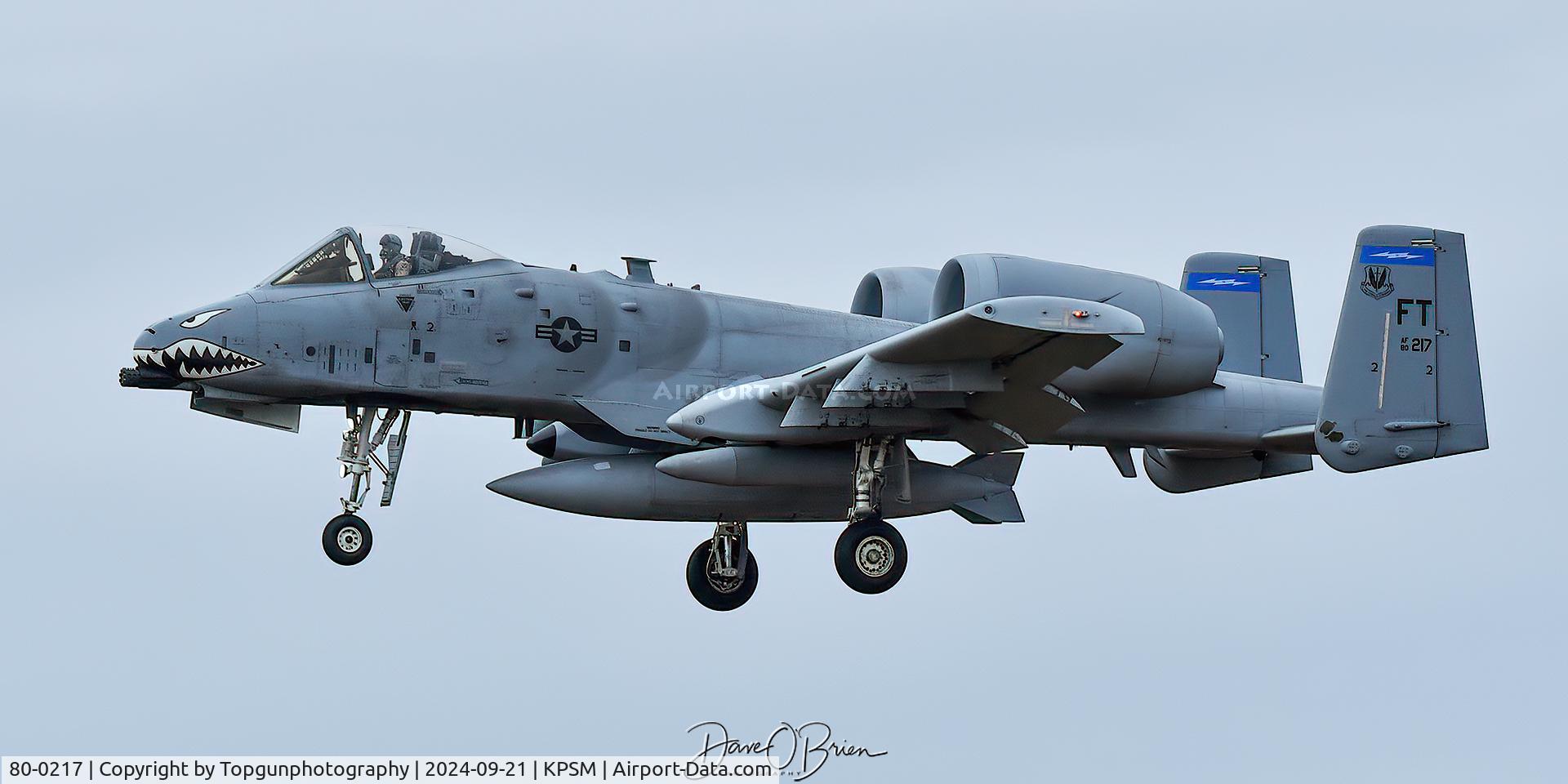 80-0217, 1980 Fairchild Republic A-10C Thunderbolt II C/N A10-0567, CLAW23 w/the 74th FS