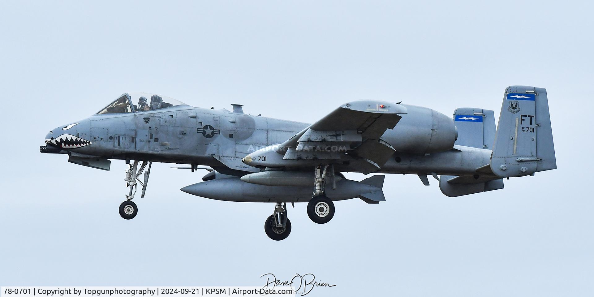 78-0701, 1978 Fairchild Republic A-10C Thunderbolt II C/N A10-0321, CLAW33 of the 74th FS