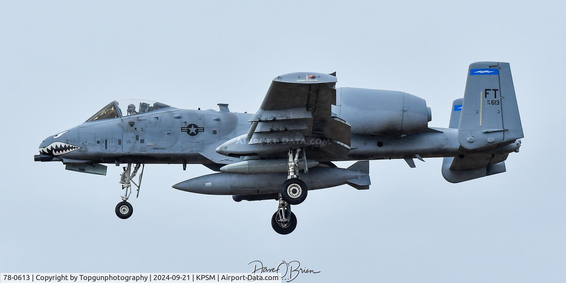 78-0613, 1978 Fairchild Republic A-10A Thunderbolt II C/N A10-0233, CLAW31 leads the 2nd group to RW34