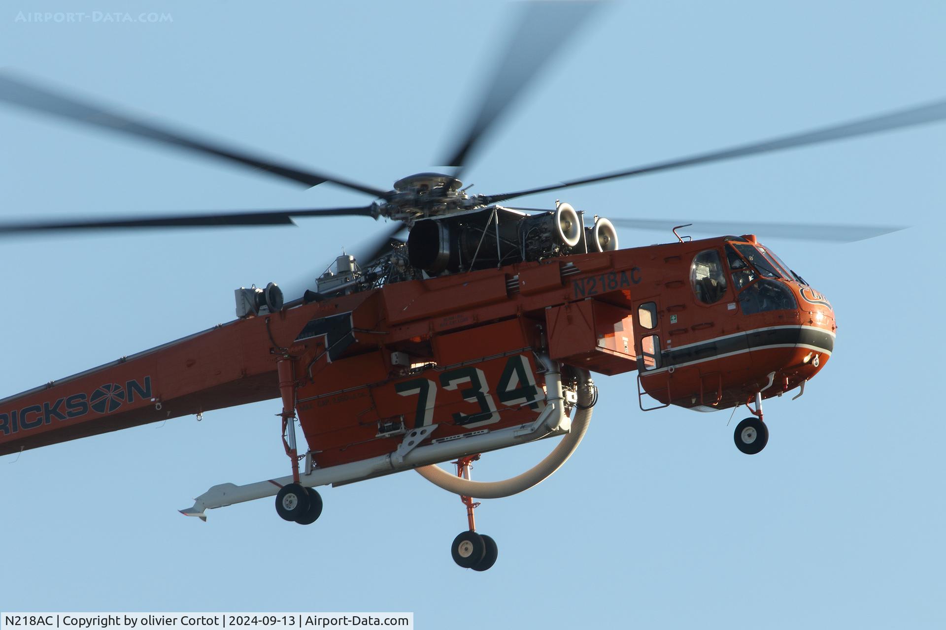 N218AC, 1967 Erickson S64E Skycrane C/N 64033, now in Greece