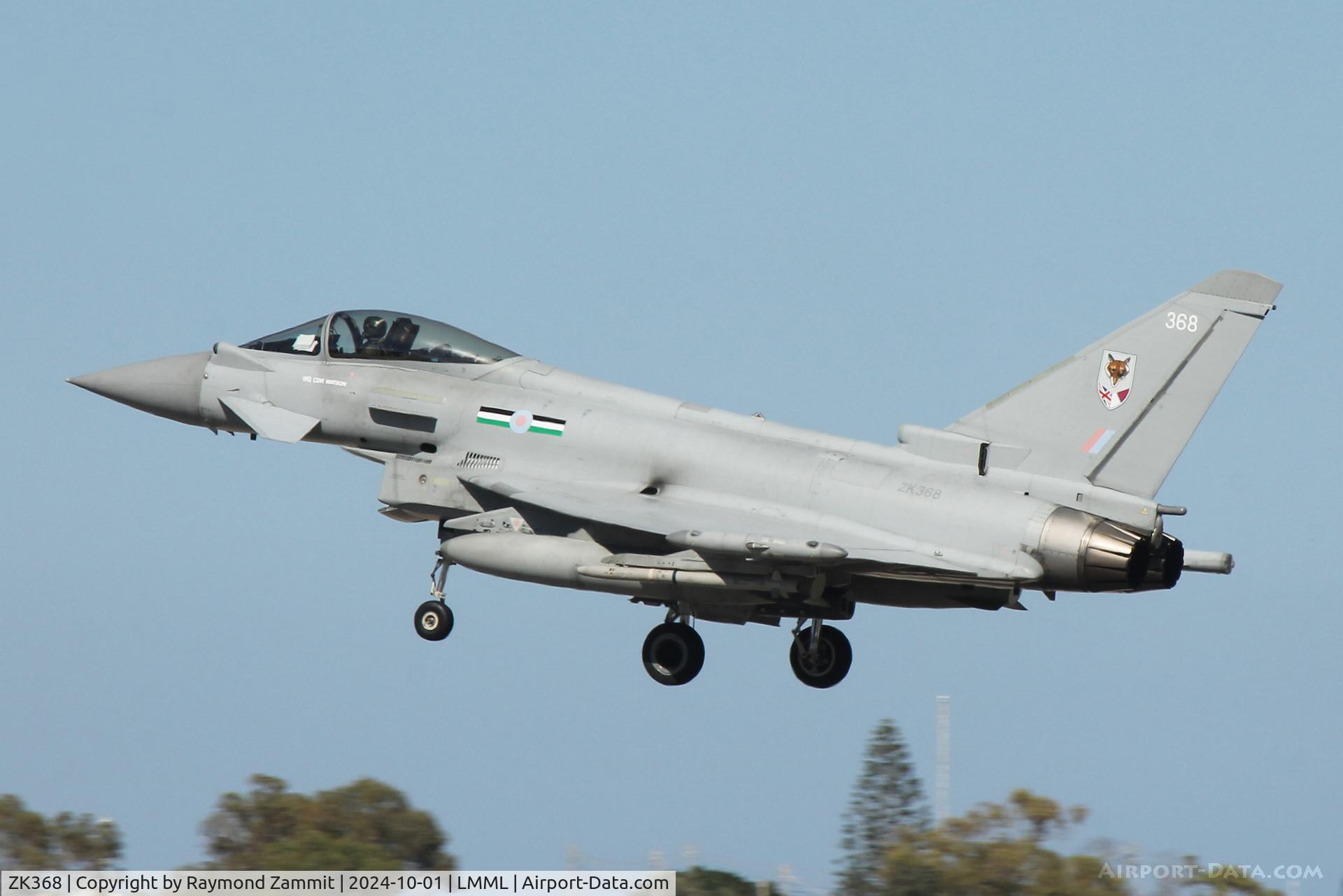 ZK368, 2014 Eurofighter EF-2000 C/N BS129, Eurofighter EF-2000 ZK368 of 12Sqn Royal Air Force