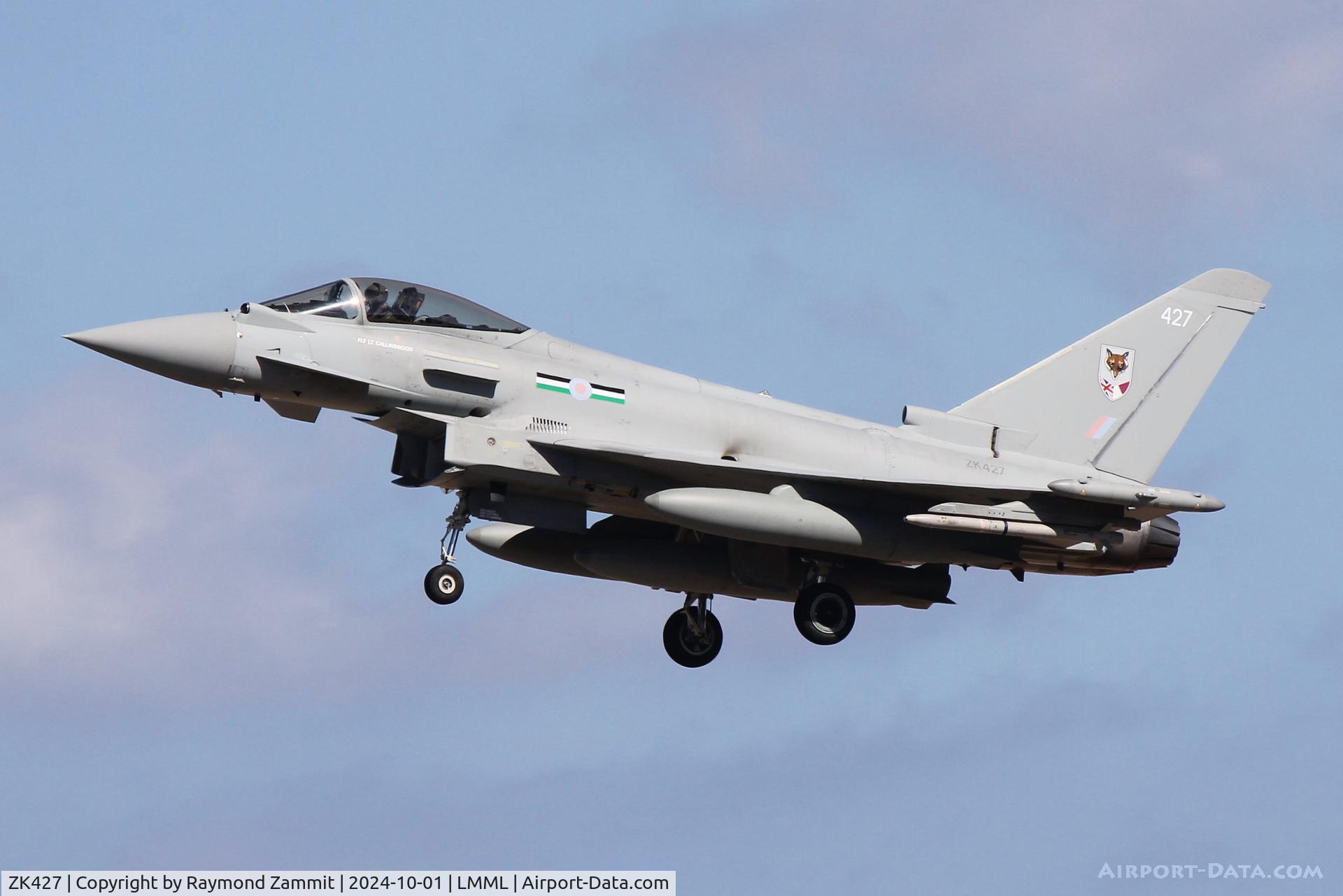 ZK427, 2017 Eurofighter EF-2000 Typhoon FGR4 C/N BS143, Eurofighter EF-2000 Typhoon FGR.4 ZK427 of 12Sqn Royal Air Force