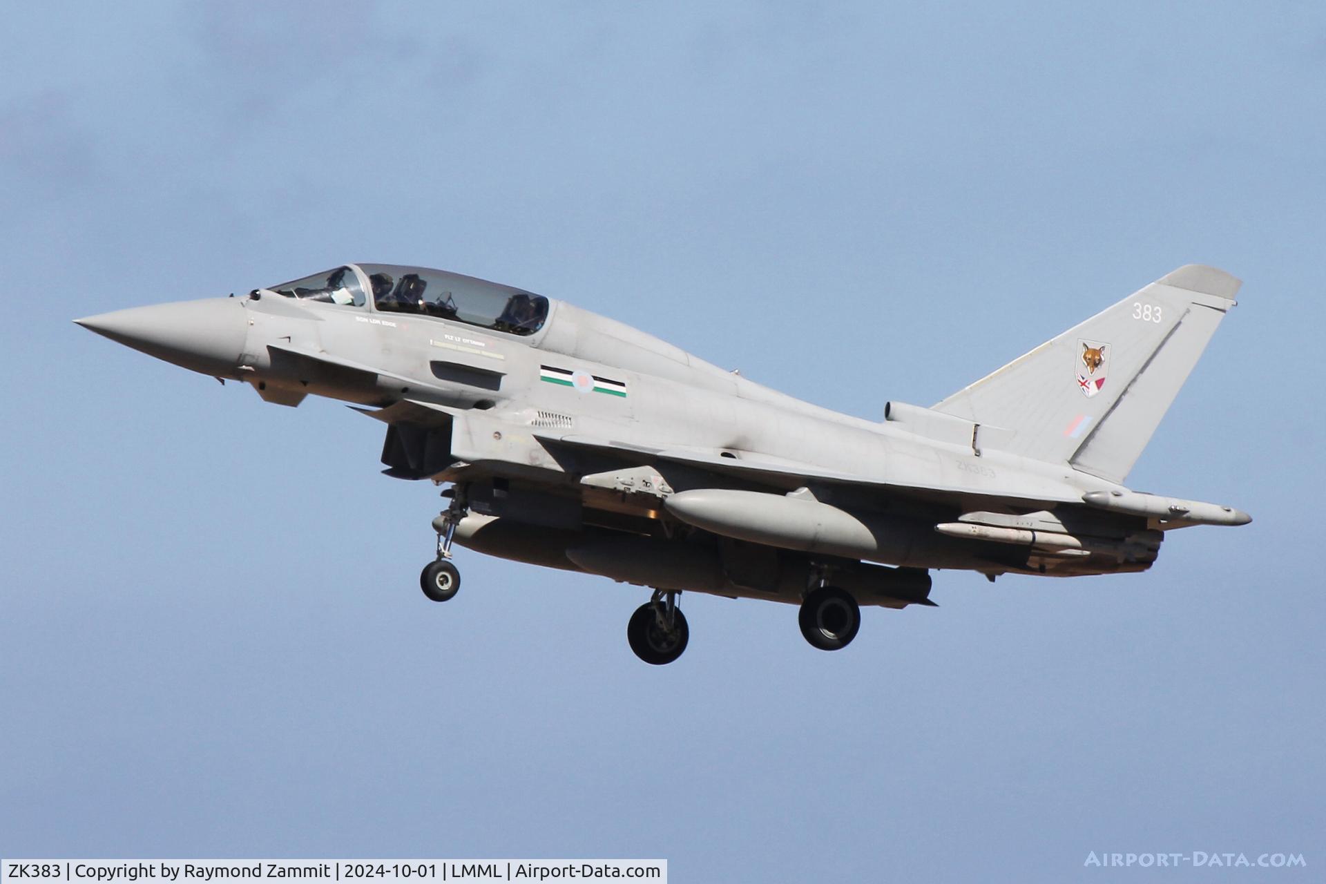 ZK383, 2013 Eurofighter EF-2000 Typhoon T.3 C/N BT028/393, Eurofighter EF-2000 Typhoon T.3 ZK383 of 12Sqn Royal Air Force