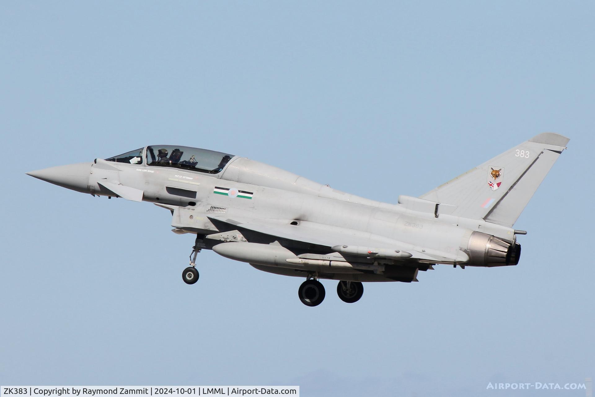 ZK383, 2013 Eurofighter EF-2000 Typhoon T.3 C/N BT028/393, Eurofighter EF-2000 Typhoon T.3 ZK383 of 12Sqn Royal Air Force.