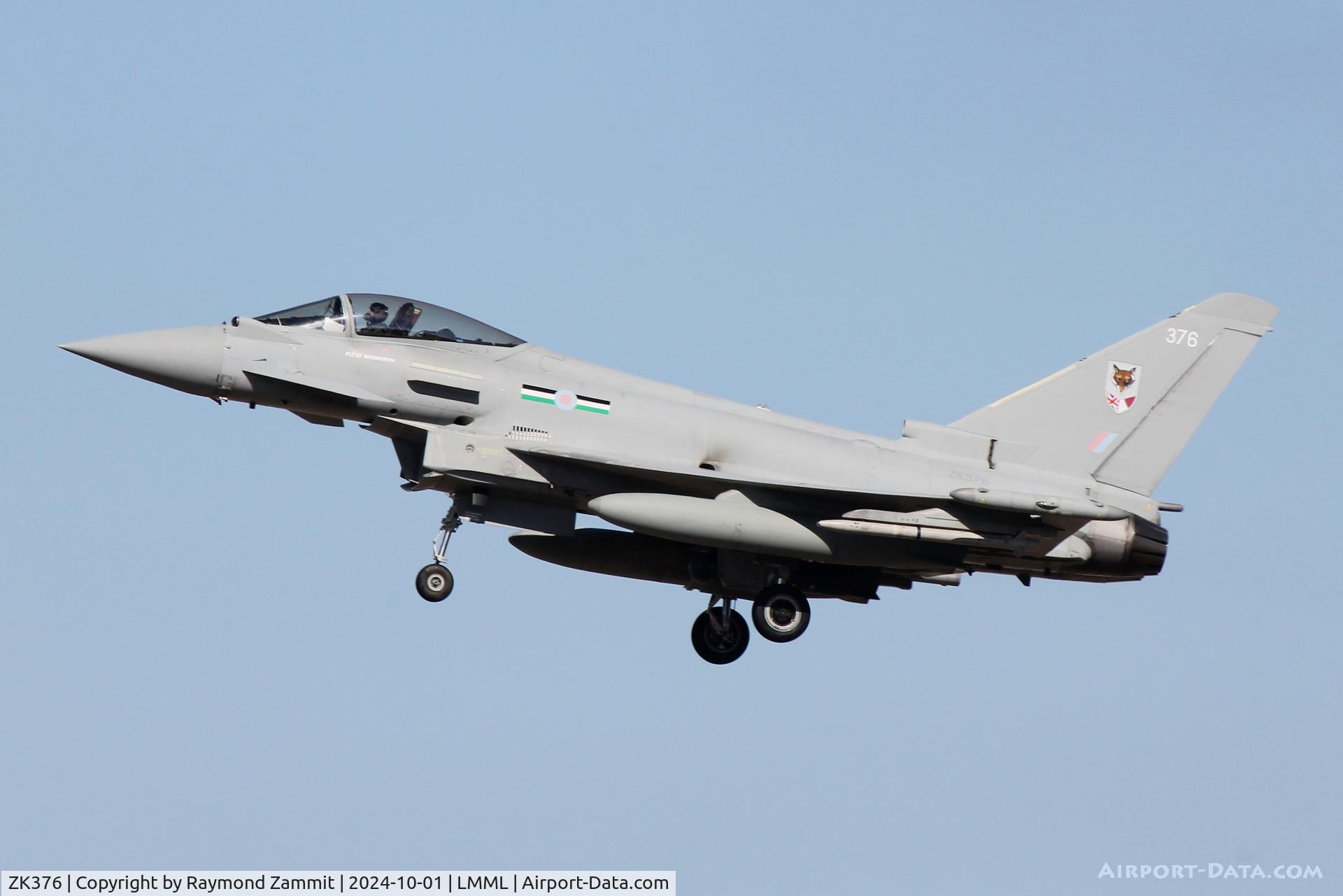 ZK376, 2016 Eurofighter EF-2000 Typhoon FGR.4 C/N BS137/117, Eurofighter EF-2000 Typhoon FGR.4 ZK376 of 12 Sqn Royal Air Force.