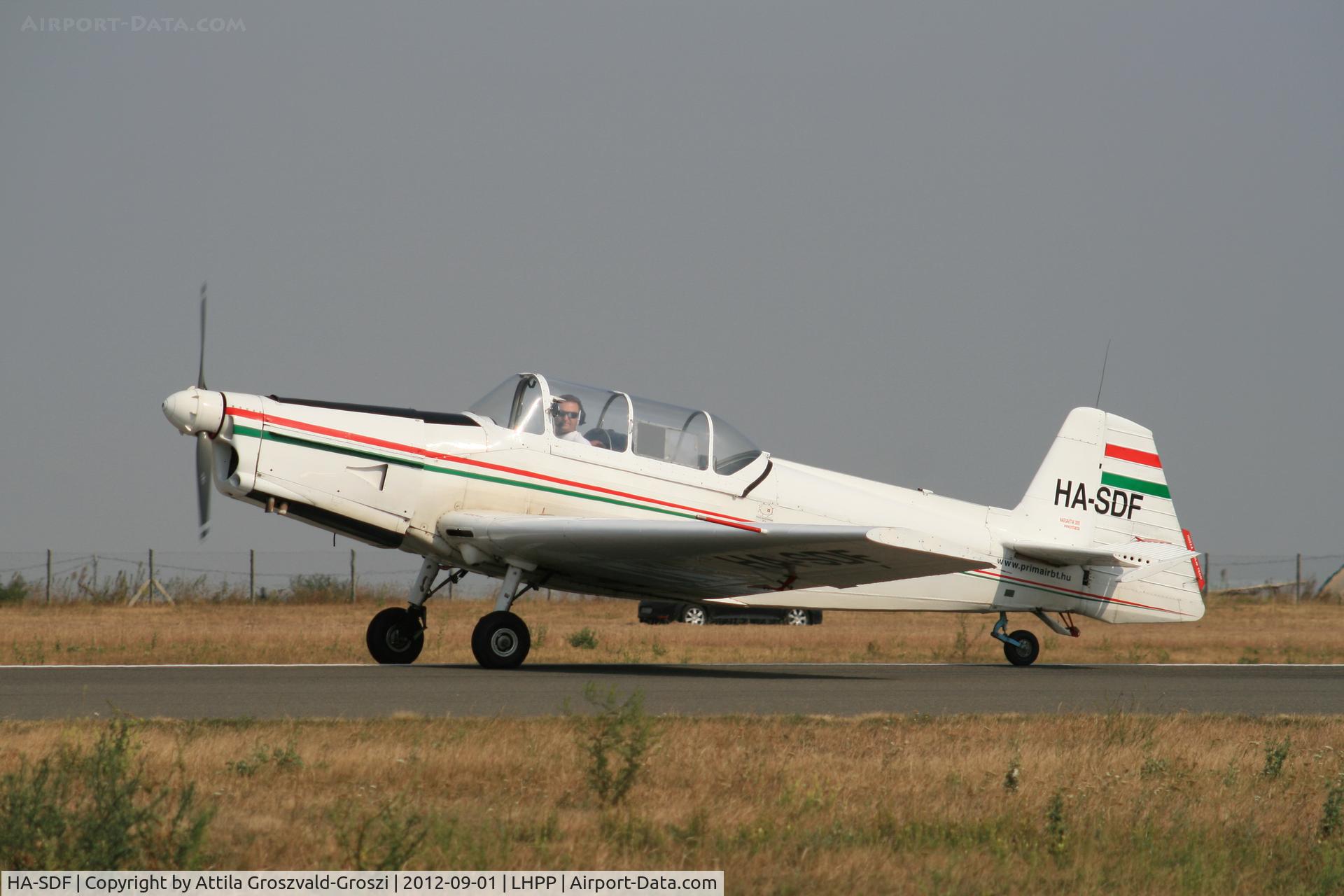 HA-SDF, 1977 Zlin Z-726 Universal C/N 1358, LHPP - Pécs-Pogány Airport, Hungary