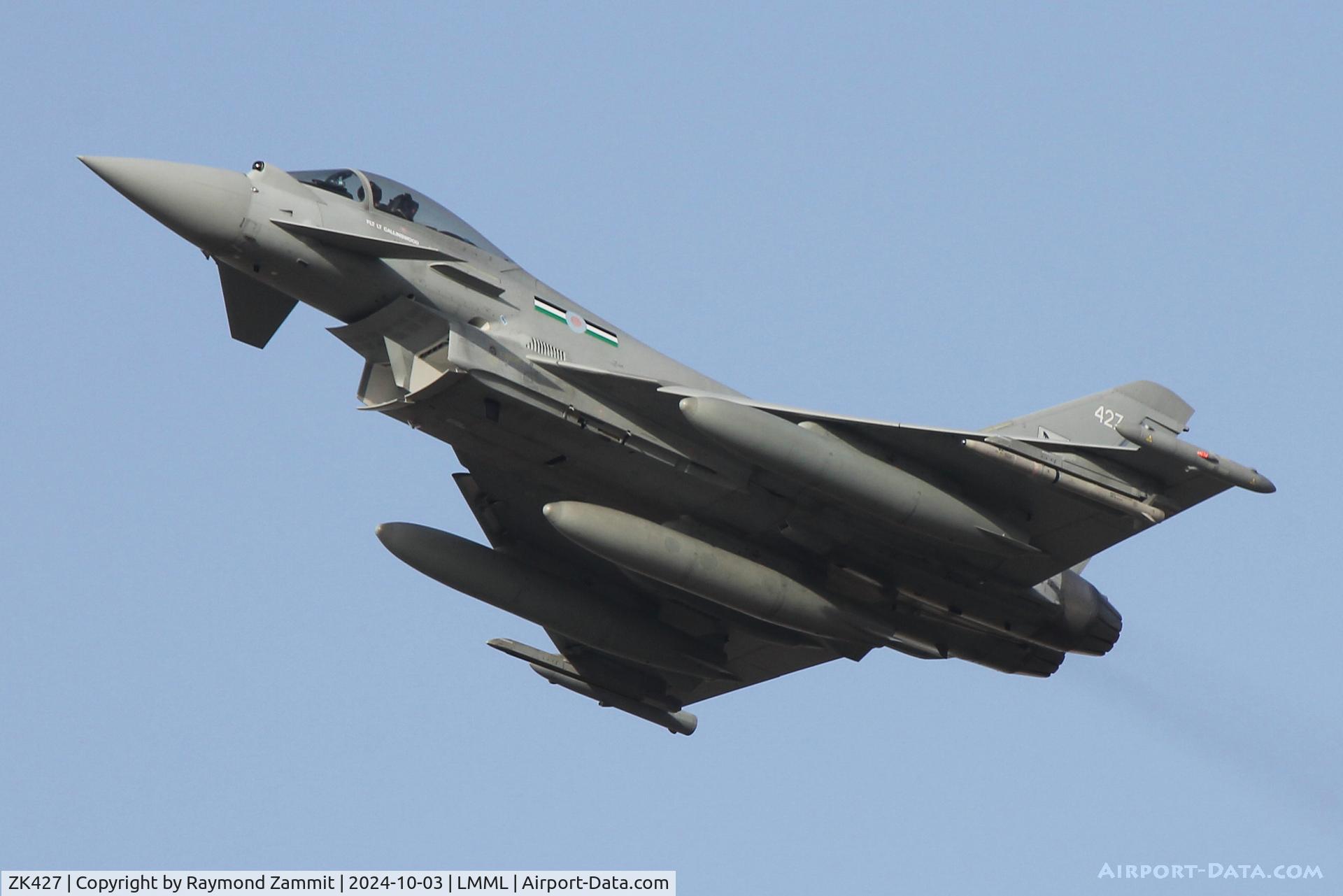 ZK427, 2017 Eurofighter EF-2000 Typhoon FGR4 C/N BS143, Eurofighter EF-2000 Typhoon FGR.4 ZK427 of 12Sqn Royal Air Force.