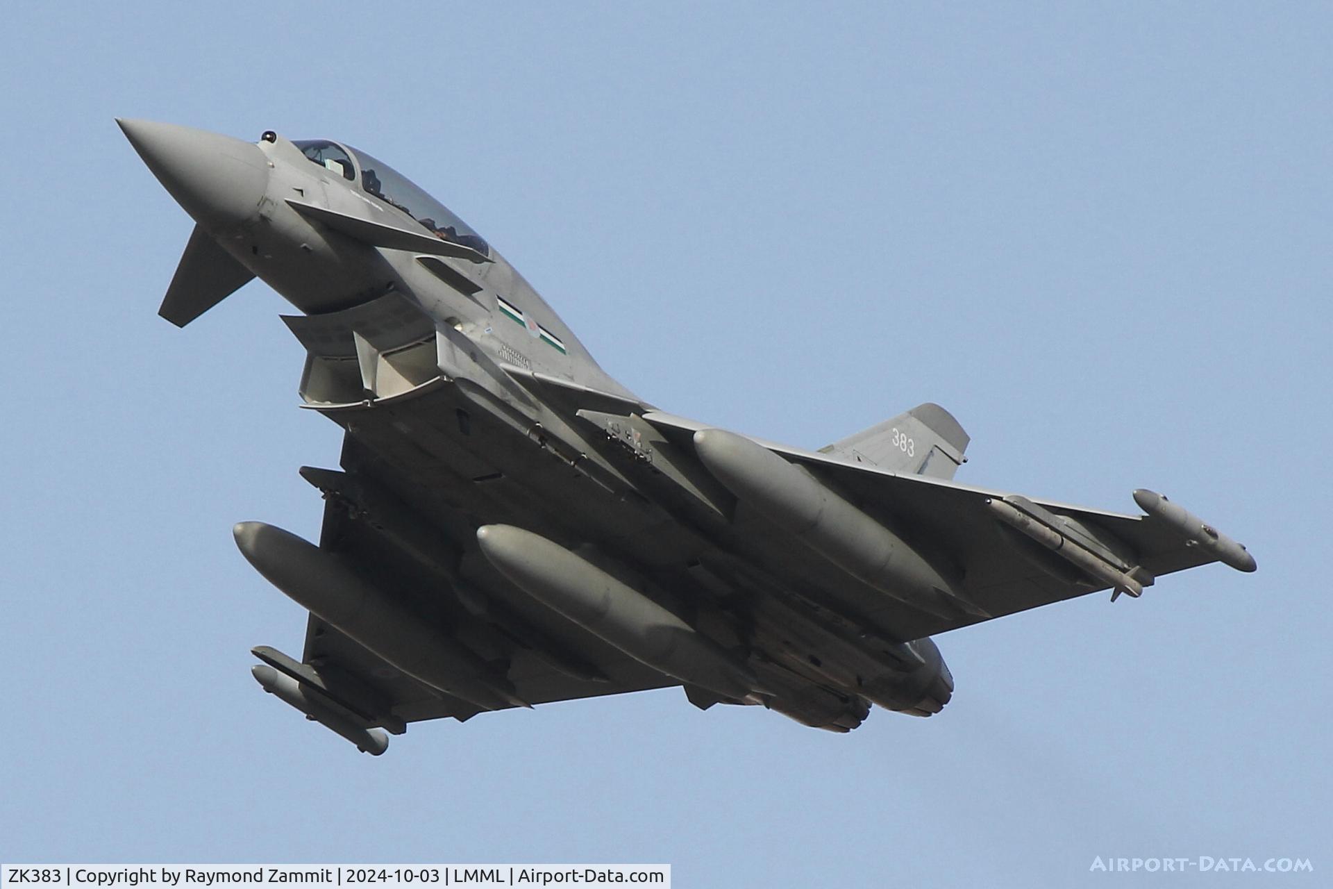 ZK383, 2013 Eurofighter EF-2000 Typhoon T.3 C/N BT028/393, Eurofighter EF-2000 Typhoon T.3 ZK383 of 12 Sqn Royal Air Force.