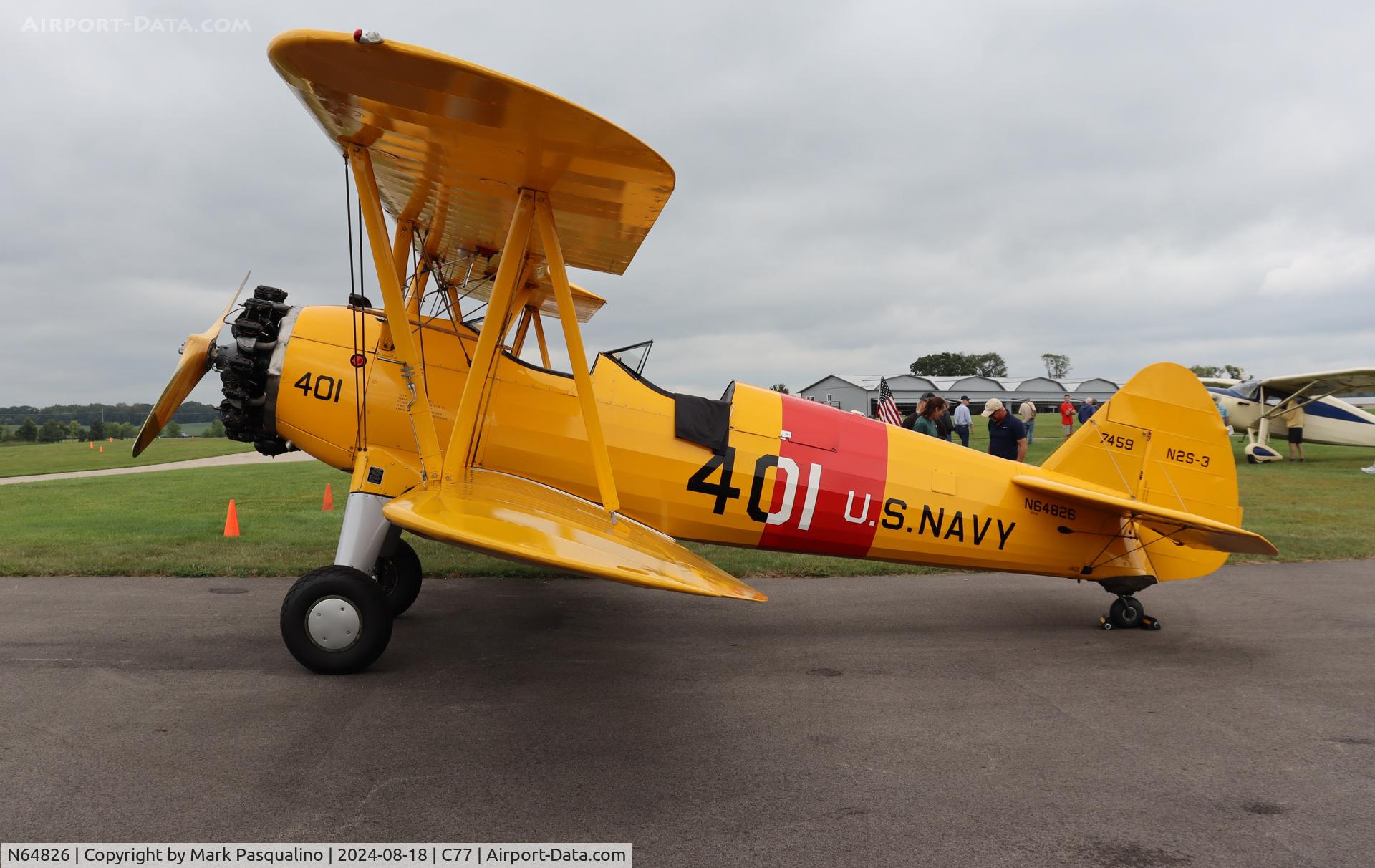 N64826, 1943 Boeing A75N1(PT17) C/N 75-7459, Stearman