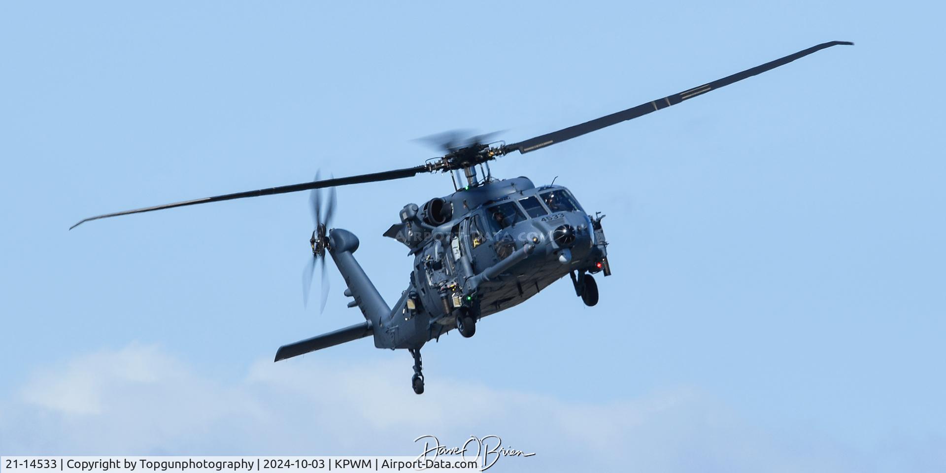 21-14533, 2024 Sikorsky HH-60W C/N 70-, Pilots took this new HH-60W up to Portland Me for a short break in flight.