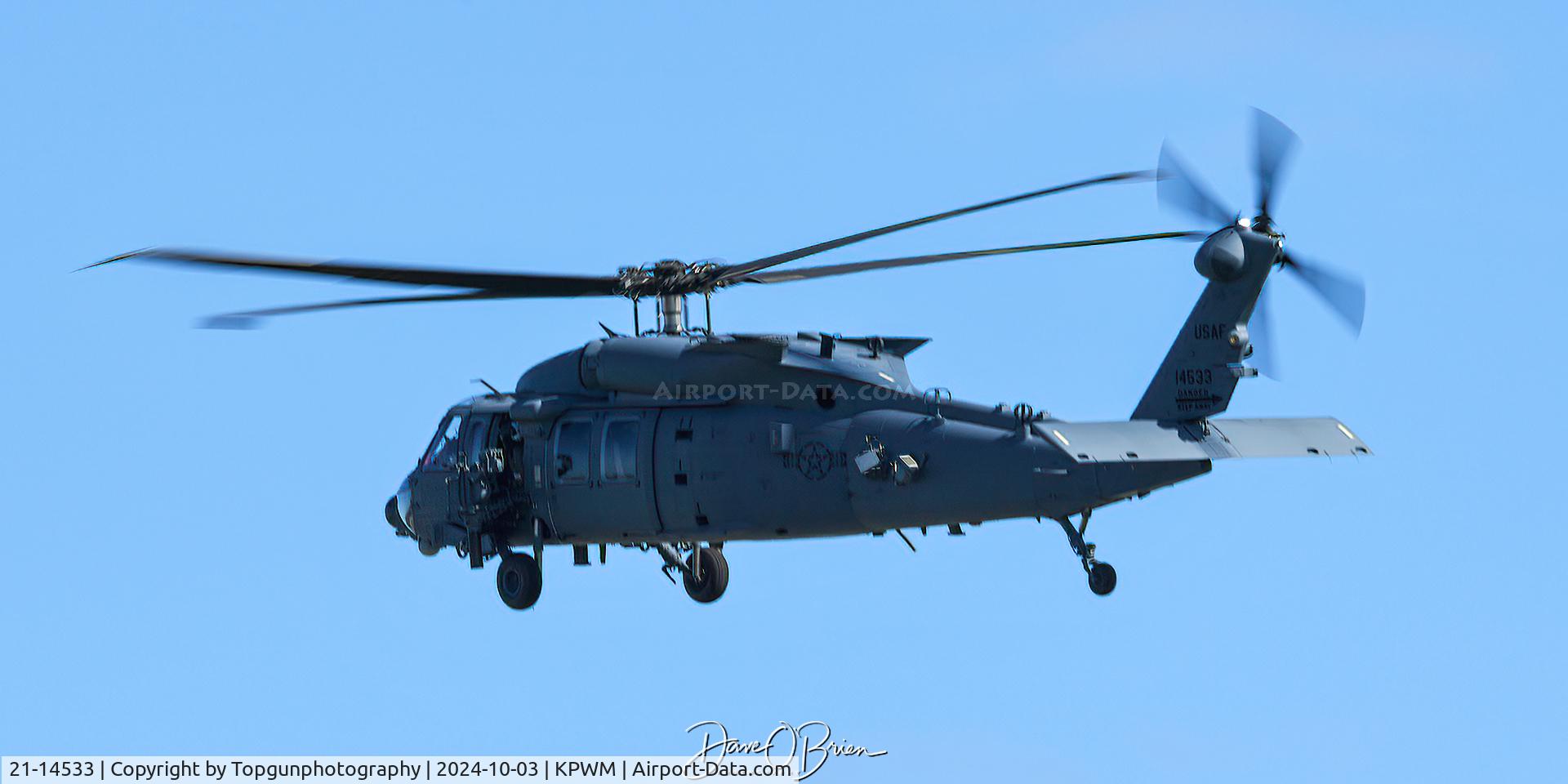 21-14533, 2024 Sikorsky HH-60W C/N 70-, New Pavehawk coming into Portland Jetport