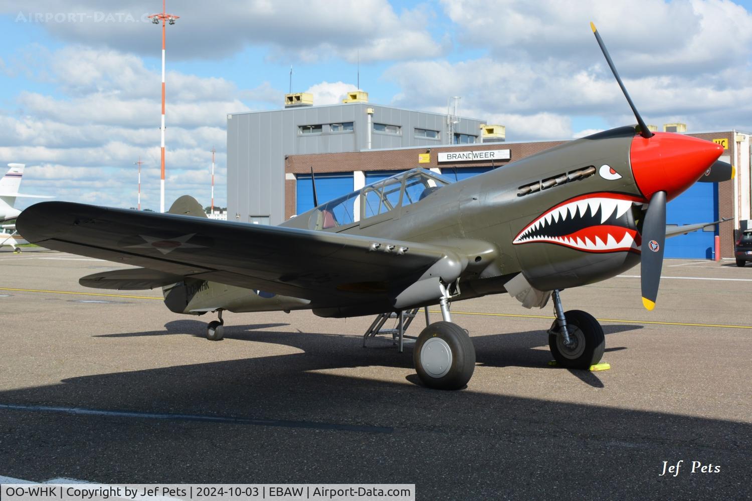 OO-WHK, 1941 Curtiss P-40E Kittyhawk C/N 16786, OO-WHK at Antwerp Airport.