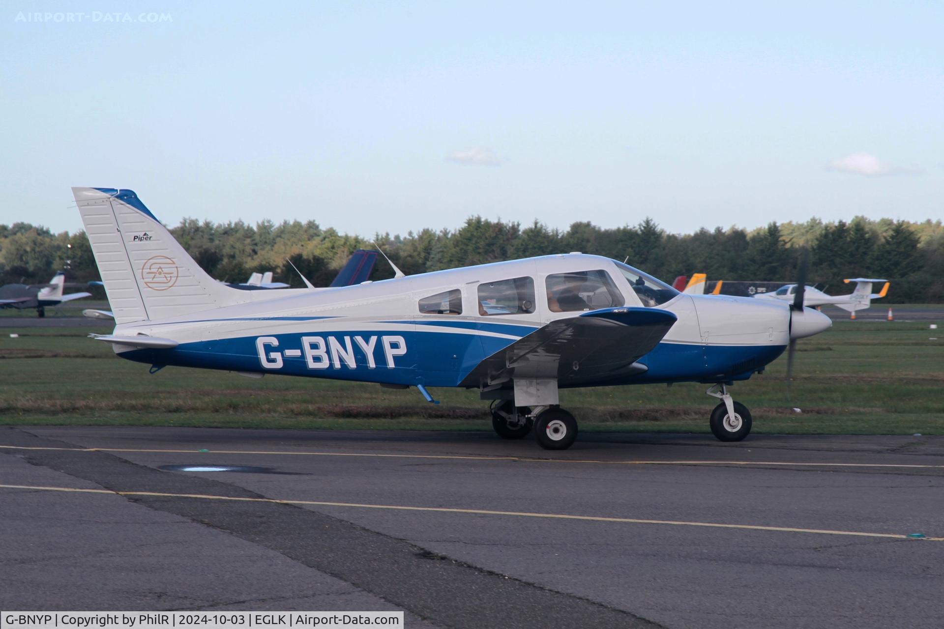 G-BNYP, 1984 Piper PA-28-181 Cherokee Archer II C/N 28-8490027, G-BNYP 1984 Piper PA-28-181 Cherokee Archer ll Blackbushe