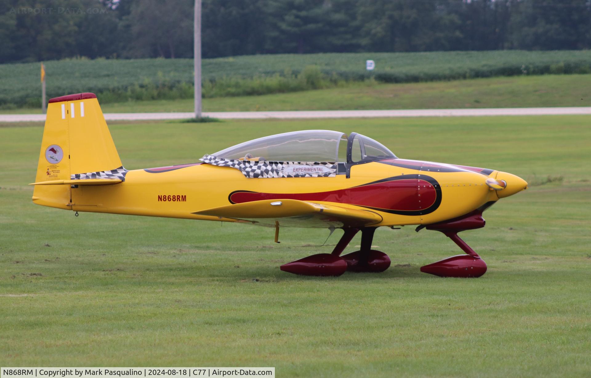 N868RM, 2012 Vans RV-8A C/N 81347, Vans RV-8A
