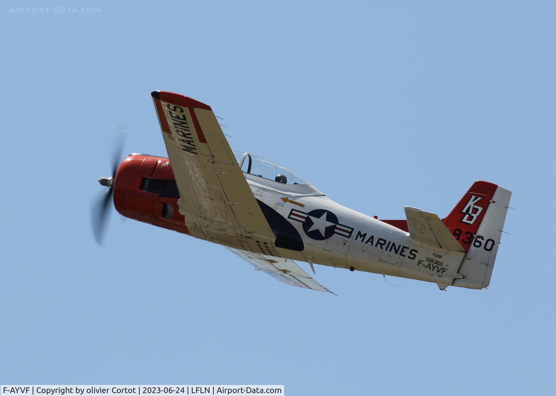 F-AYVF, 1954 North American T-28B Trojan C/N 200-431, 2023 airshow