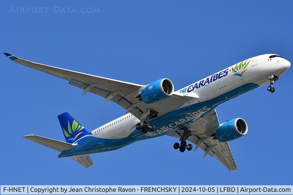 F-HNET, 2017 Airbus A350-941 C/N 0091, Paris (ORY)	Bordeaux (BOD)	CAJ1640
