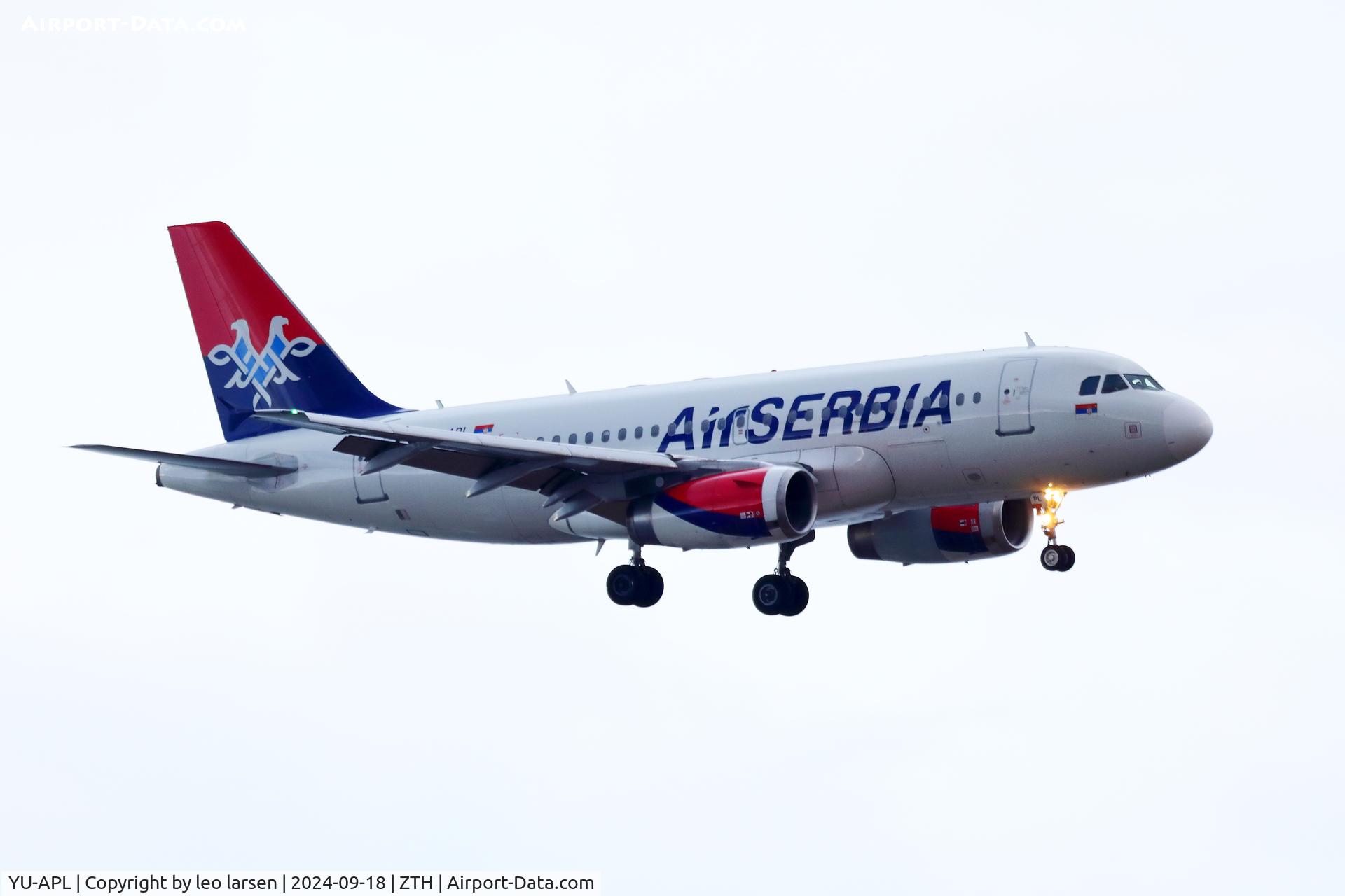 YU-APL, 2010 Airbus A319-132 C/N 4282, Zakynthos 18.9.2024
