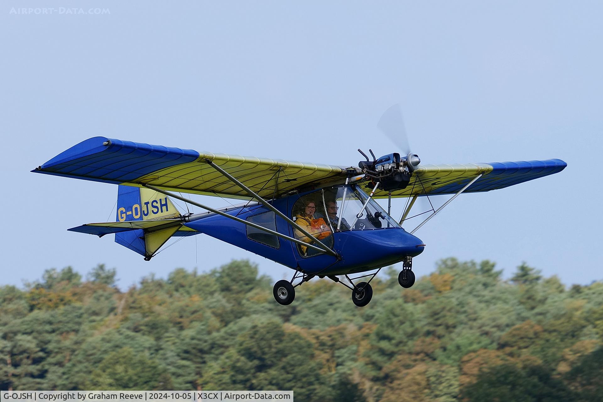 G-OJSH, 2001 Thruster T600N 450 C/N 0061-T600N-052, Departing from Northrepps.
